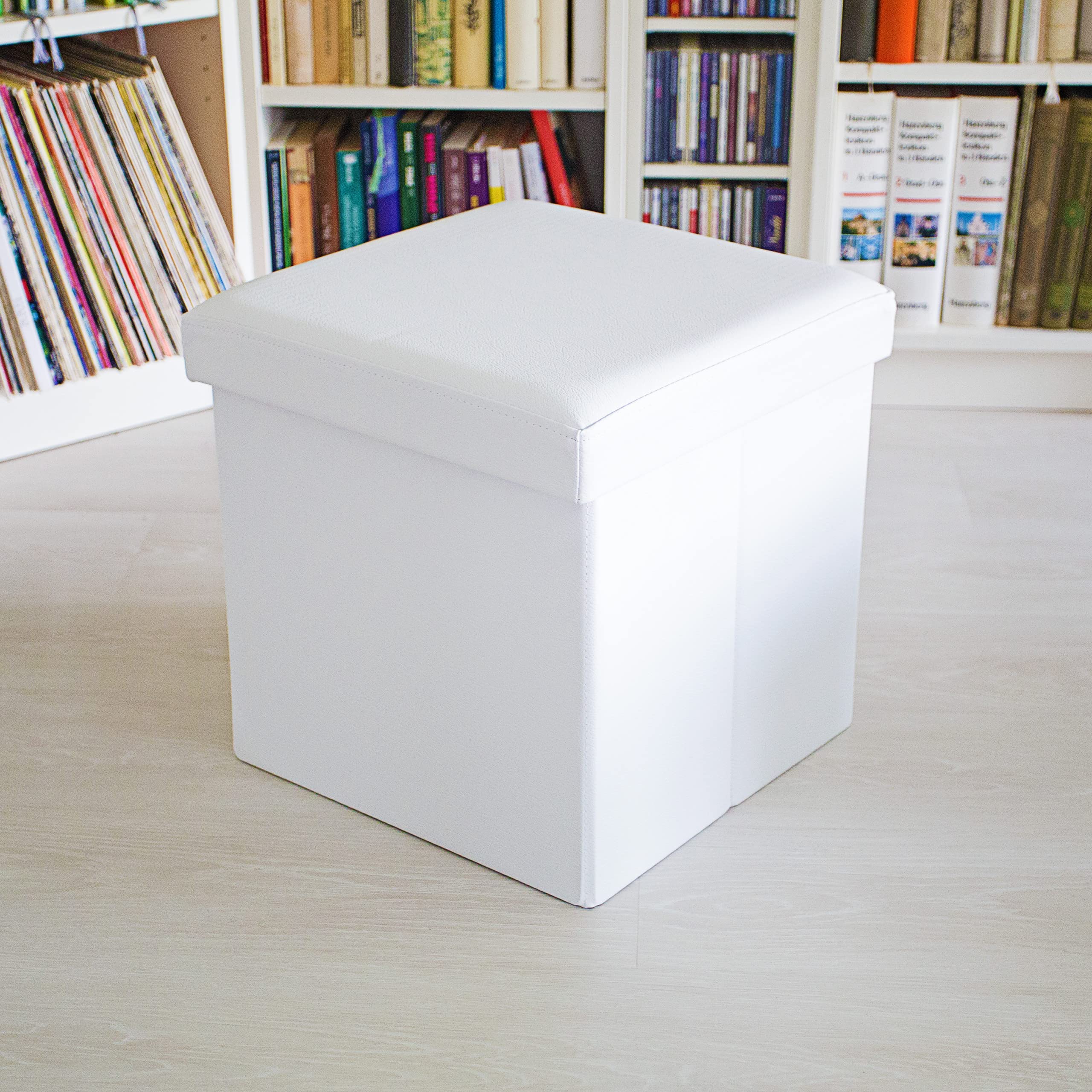 relaxdays-sitzhocker-sitzcube-38x38x38-cm-wei-kunstleder-mit-stauraum image 2