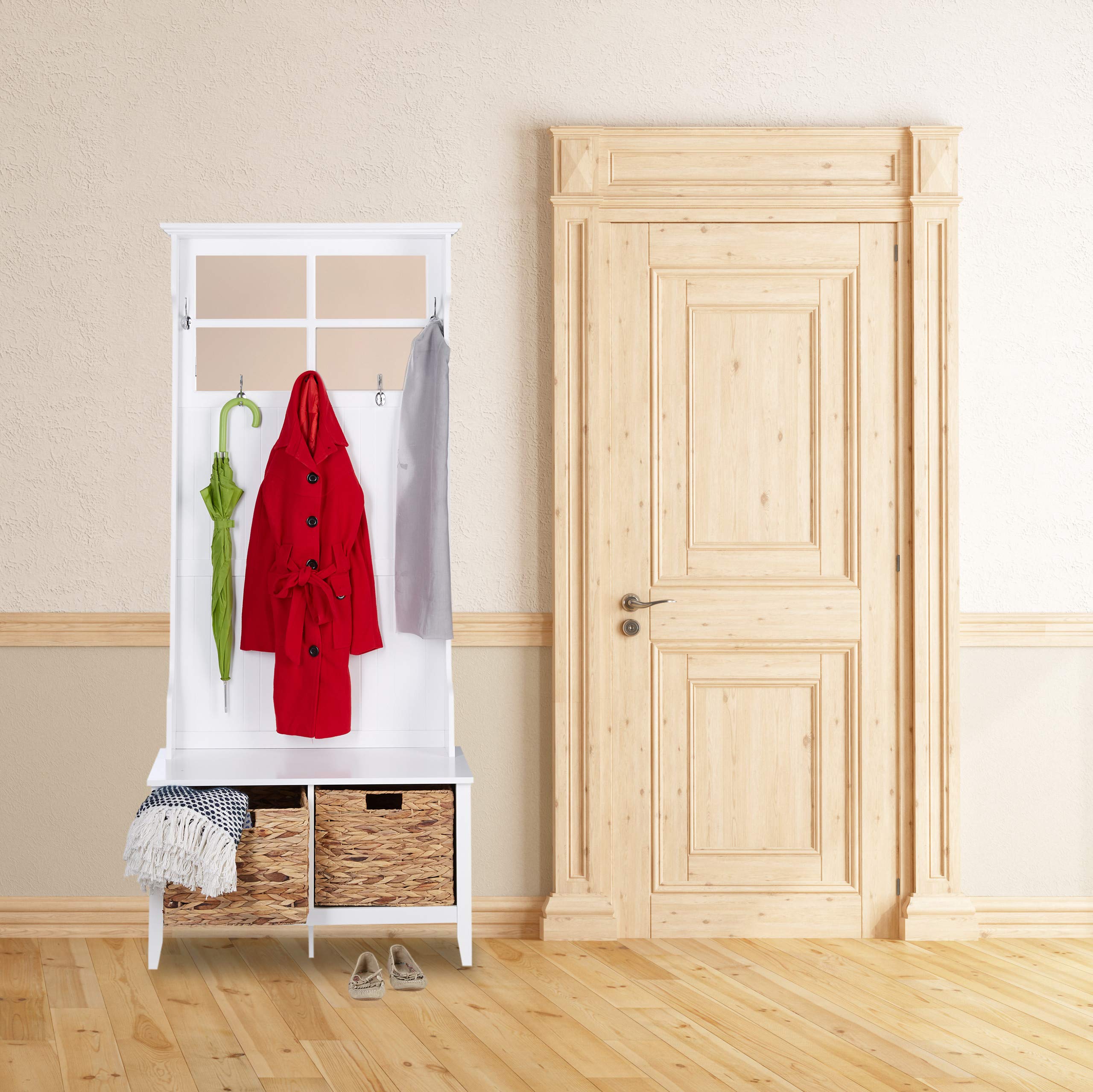 relaxdays-garderobe-landhausstil-wei-mit-spiegel-sitzbank-und-stauraum-186-x-81- image 2