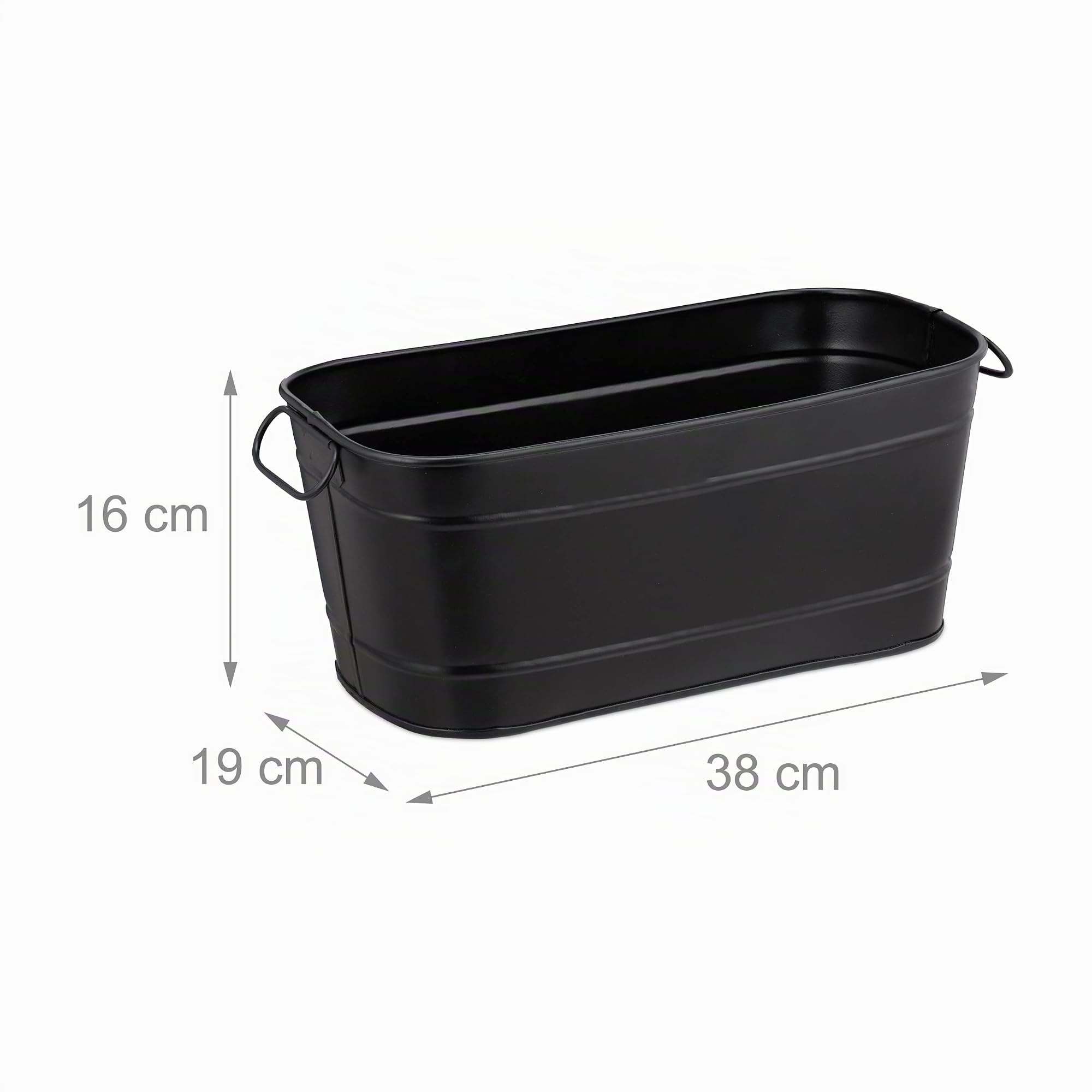 relaxdays-blumenkasten-metall-vintage-schwarz-38x19-cm-mit-griffen image 4