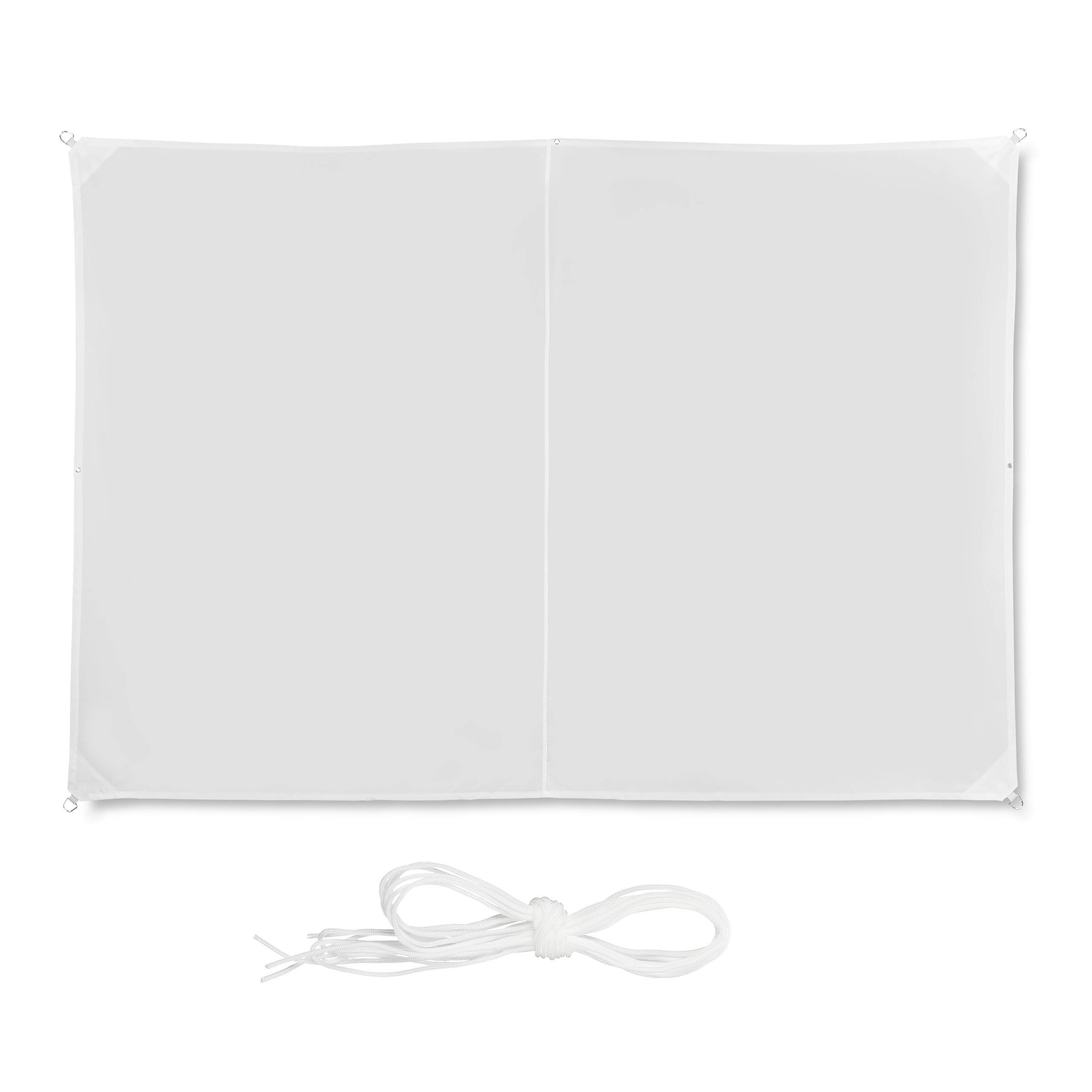 relaxdays-sonnensegel-rechteckig-2-x-3-m-wei image 1