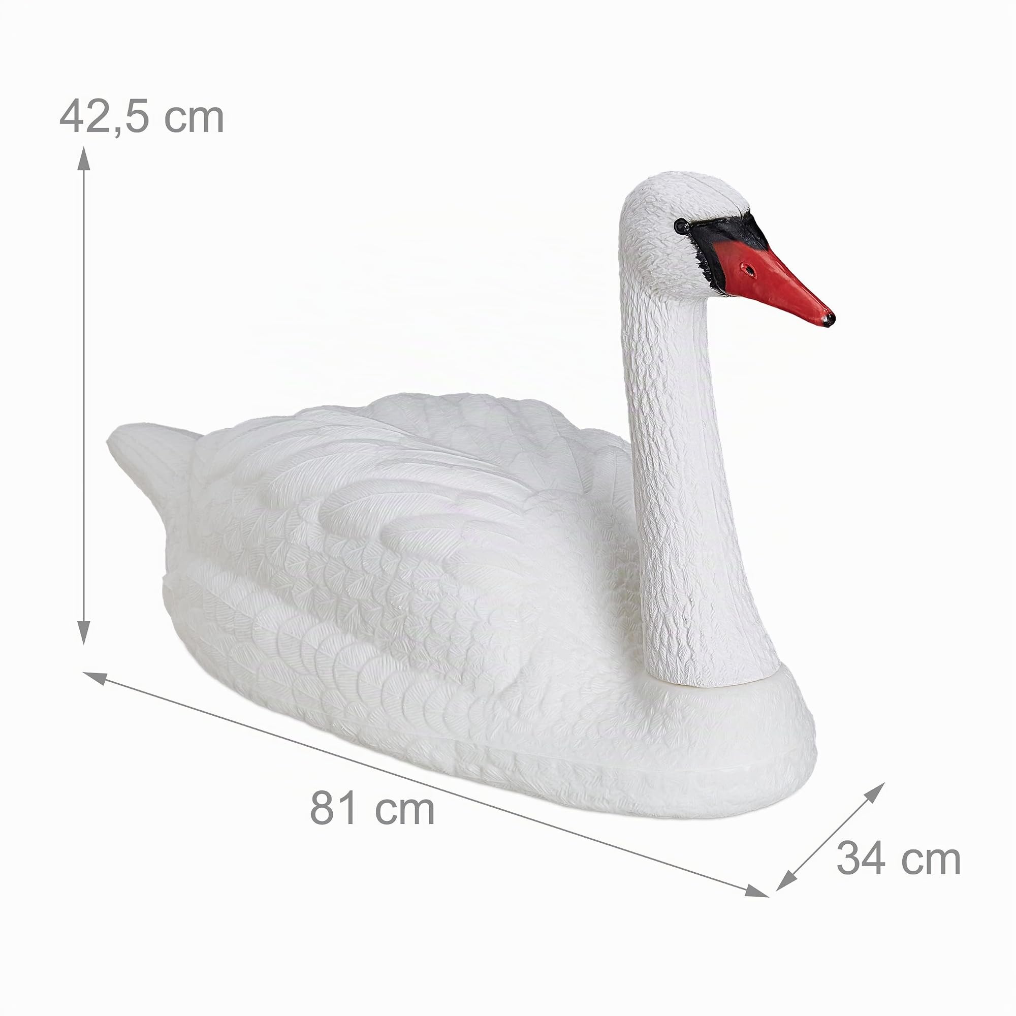 relaxdays-gartendeko-schwan-xxl-schwimmend-kunststoff-wei-42-5-x-81-x-34-cm image 4