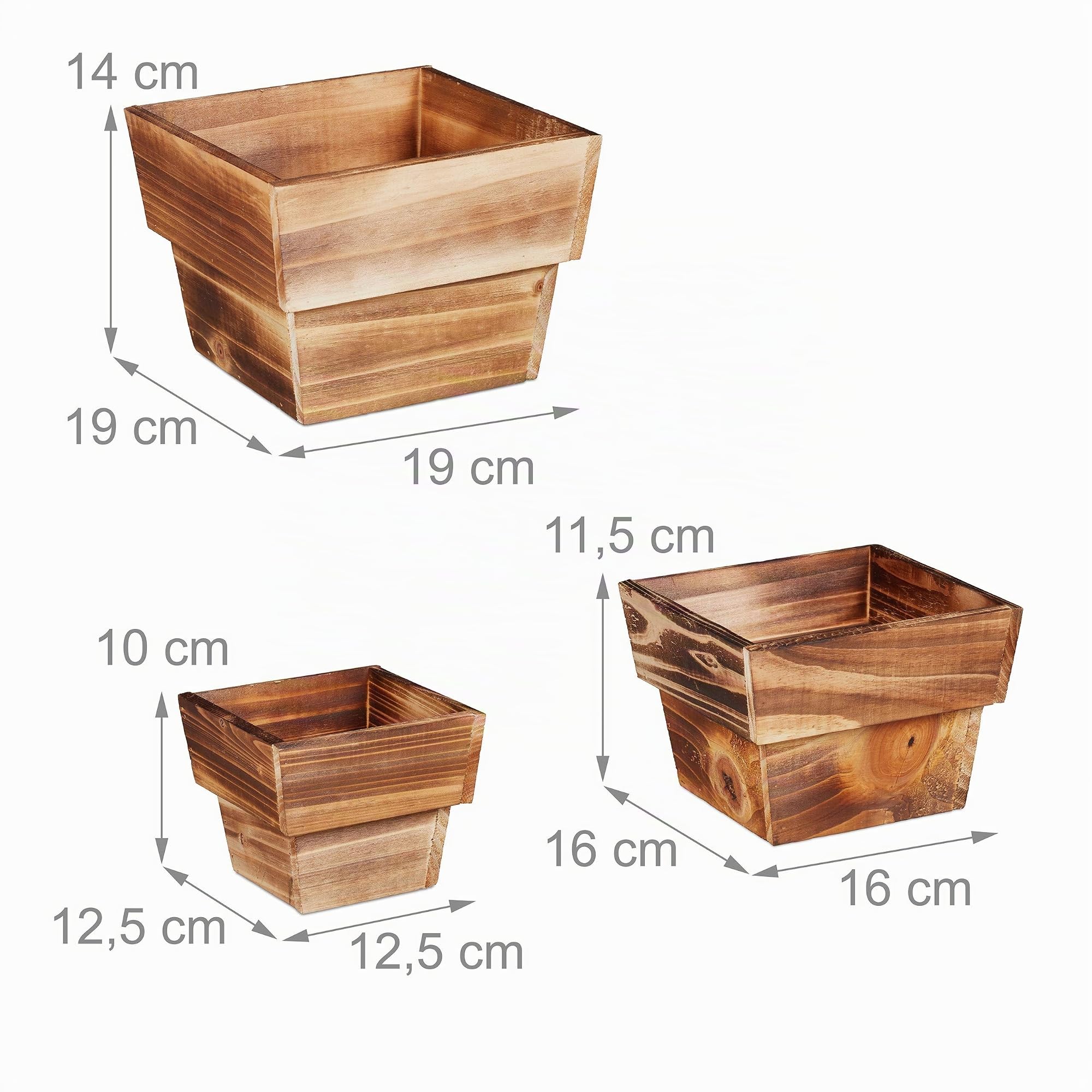 relaxdays-blumentopf-holz-3er-set-viereckig-geflammt-natur image 4