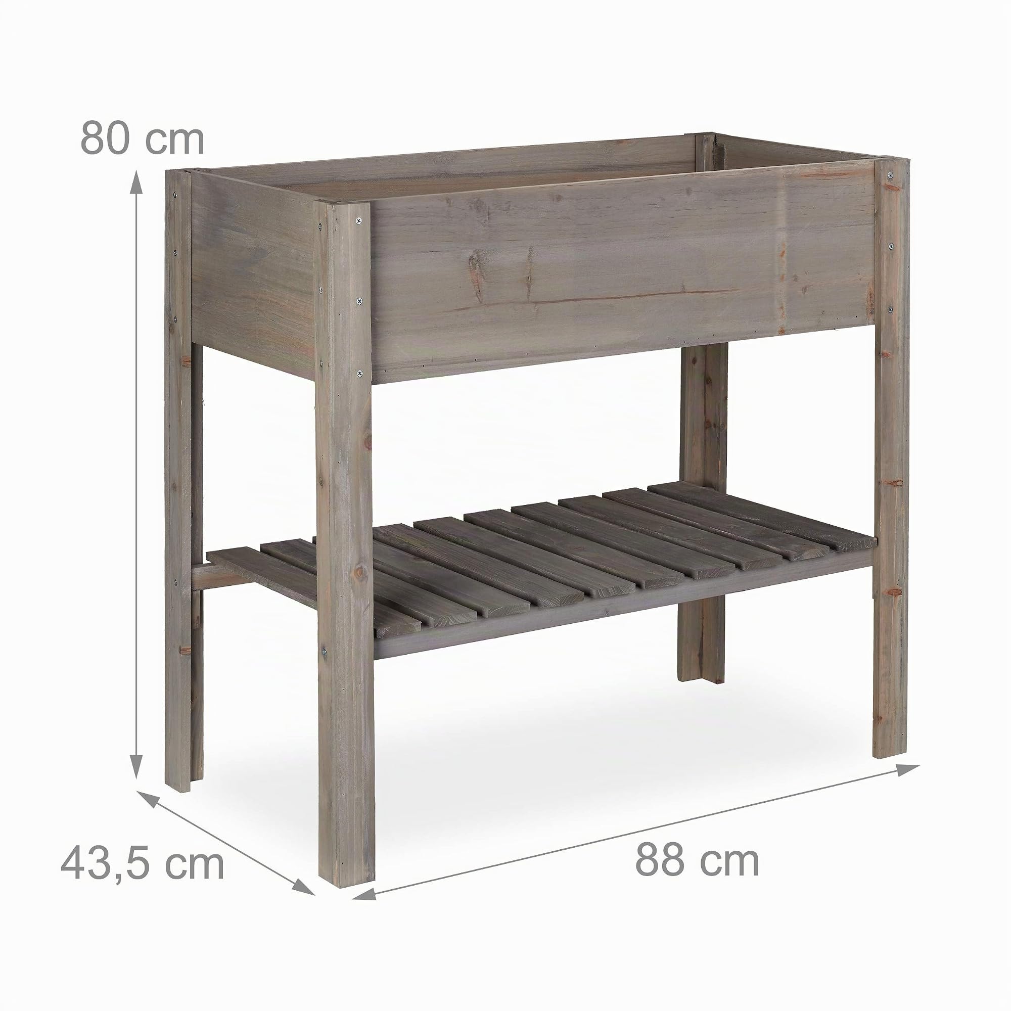 relaxdays-hochbeet-holz-grau-80x88x43-5-cm-mit-ablage image 4