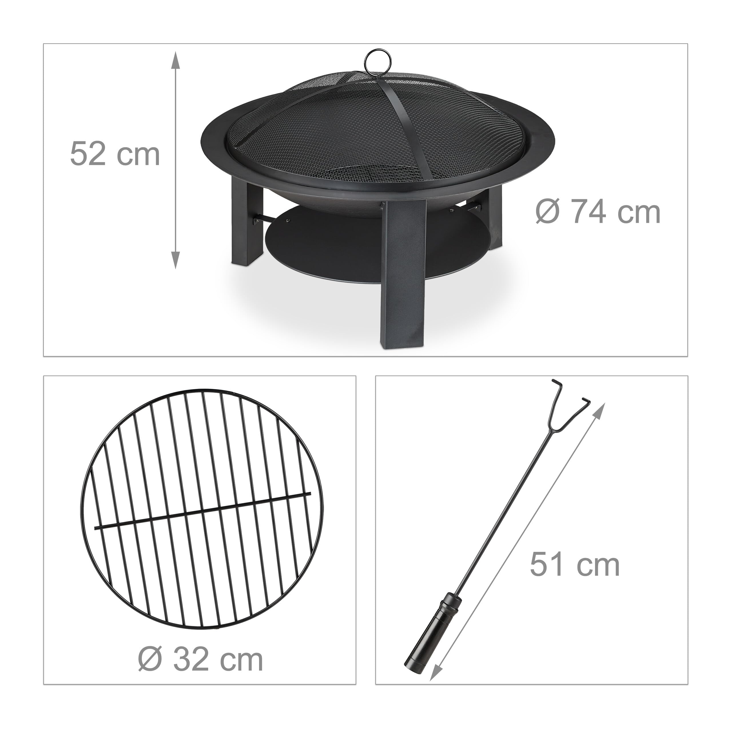 relaxdays-feuerschale-xxl-mit-funkenschutz-feuerstelle-guss-stahl-73-cm-schwarz image 4