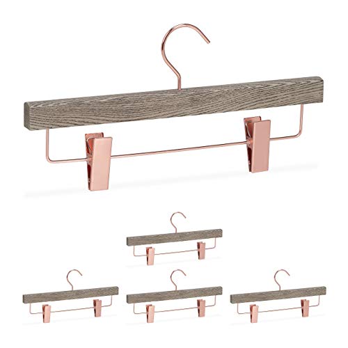 relaxdays-hosenb-gel-5er-set-clip-kleiderb-gel-holz-grau-rosegold image 8