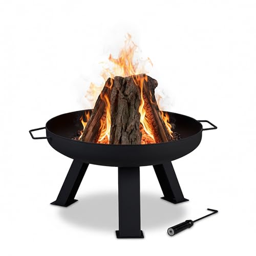 relaxdays-feuerschale-60-cm-rund-schwarz-stahl-inkl-sch-rhaken-35x73x60-cm image 5