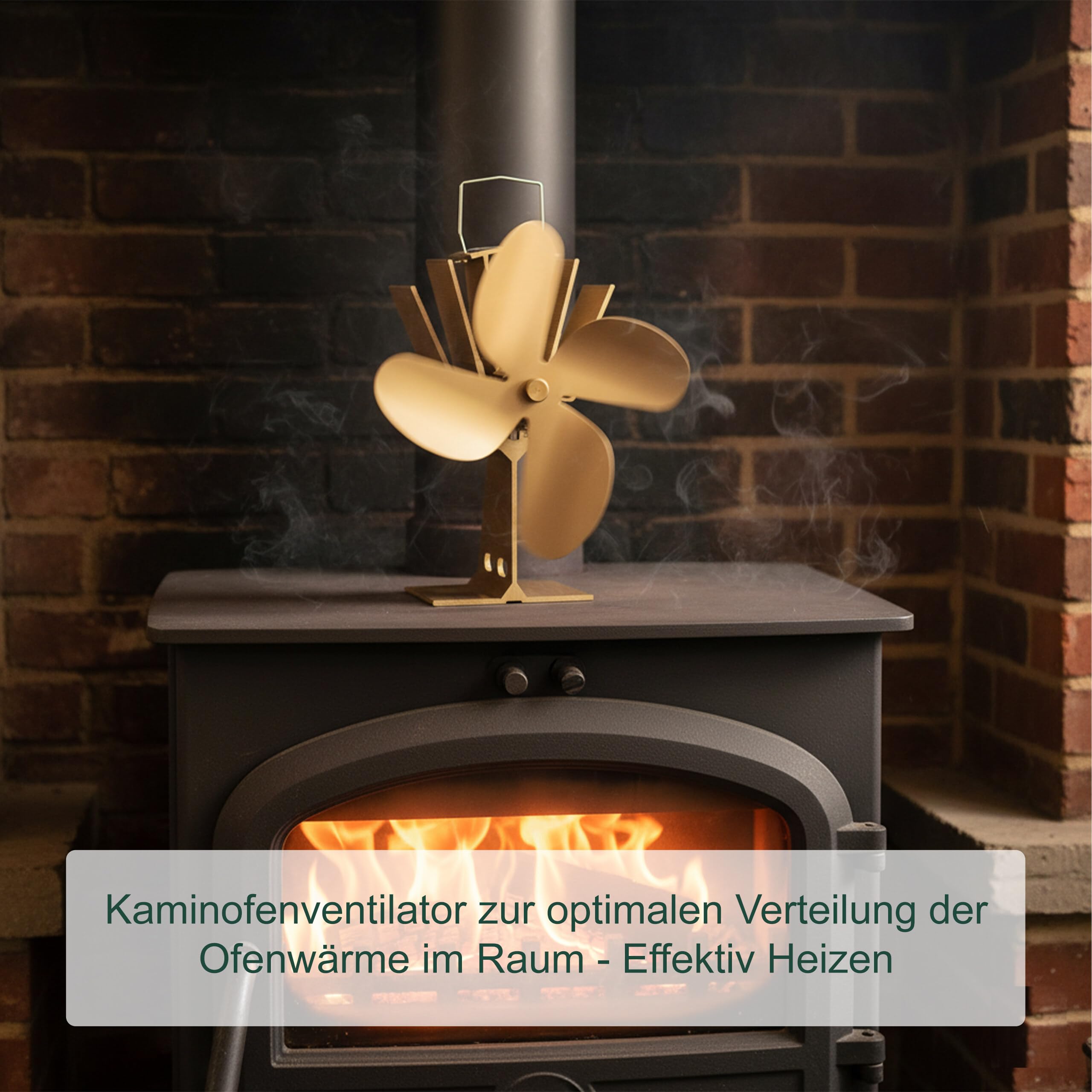 relaxdays-ofenventilator-ohne-strom-bronze-4-bl-tter-f-r-kamin-ofen image 2
