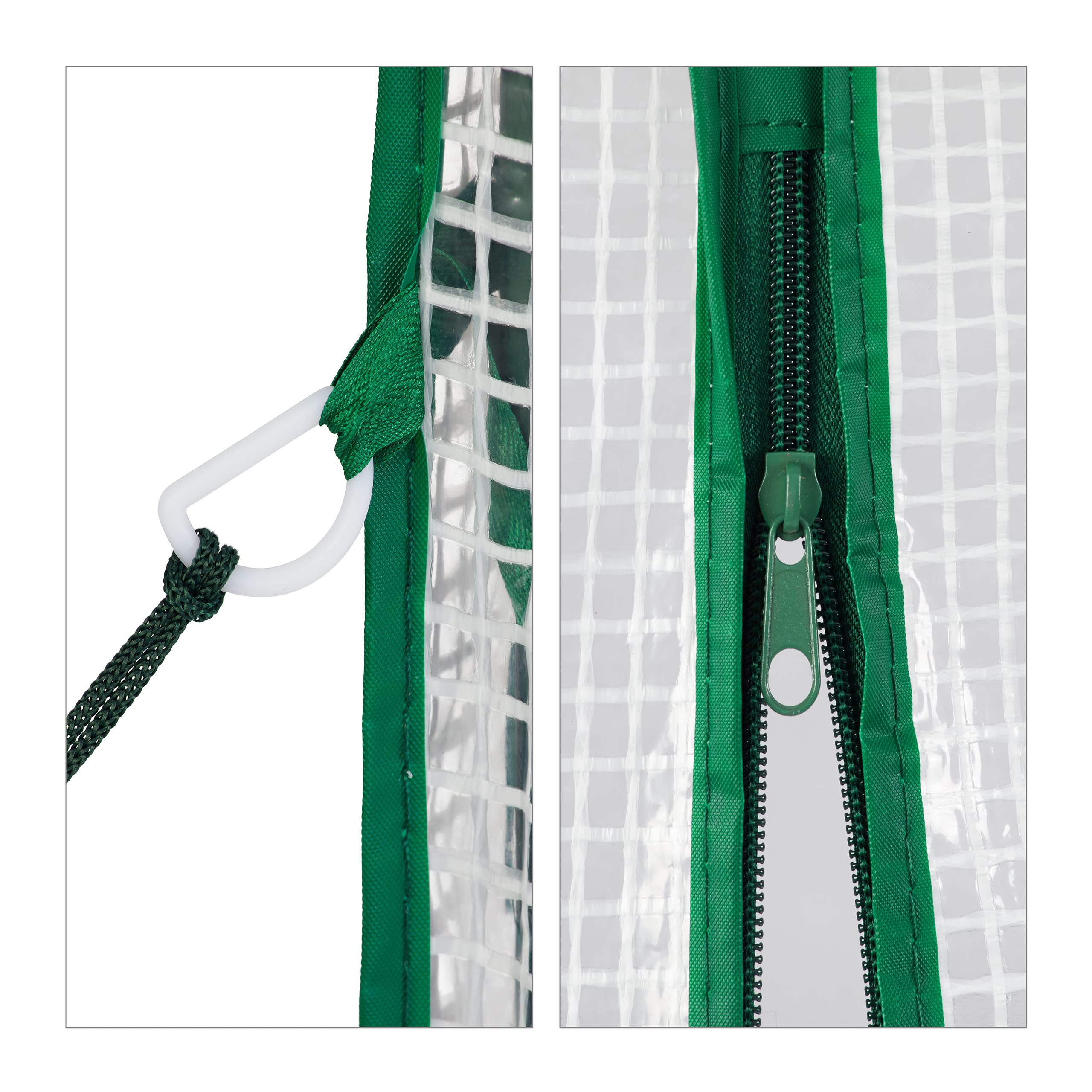 relaxdays-gew-chshaus-begehbar-190-x-140-x-140-cm-mit-8-ablagen-transparent image 7