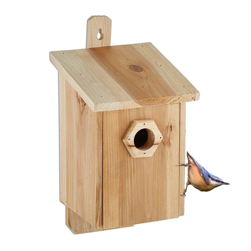 relaxdays-nistkasten-f-r-v-gel-32-mm-einflugloch-holz-natur-32x16x17-cm image 1