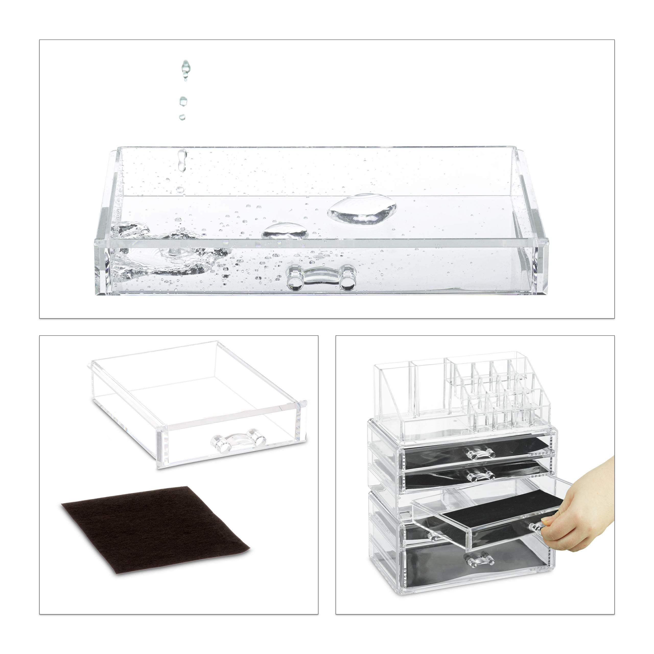relaxdays-kosmetikorganizer-6-schubladen-transparent-29x23-5x14-cm image 8