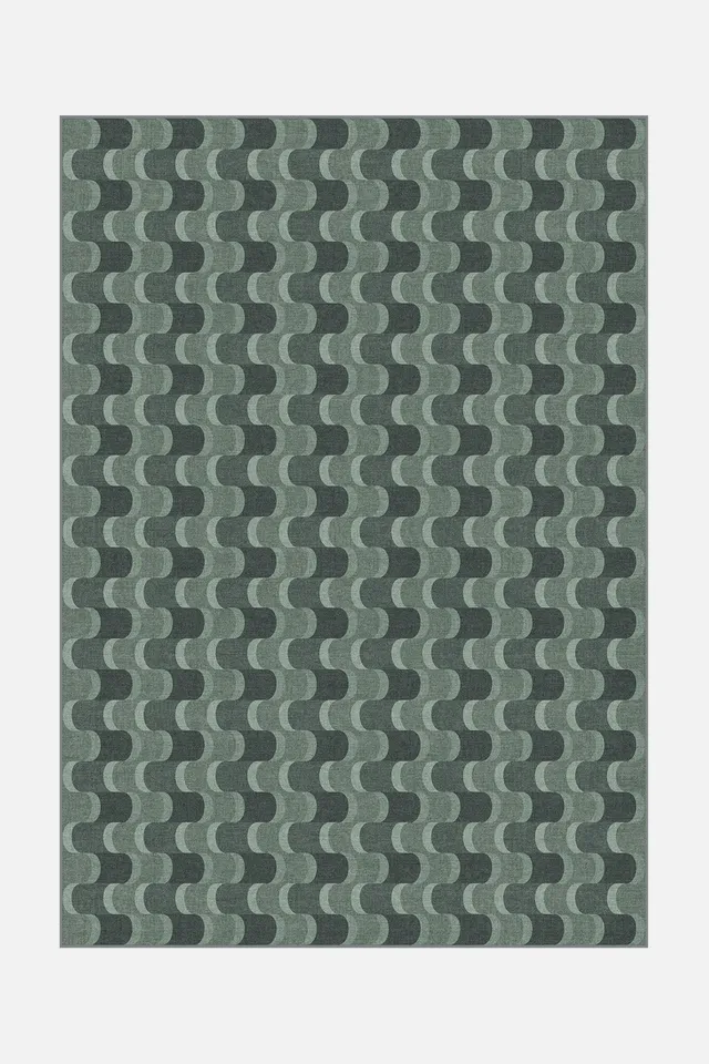 teppana-linea-waldgr-n-teppich-waschbar-gr-n-geometrisch image 1