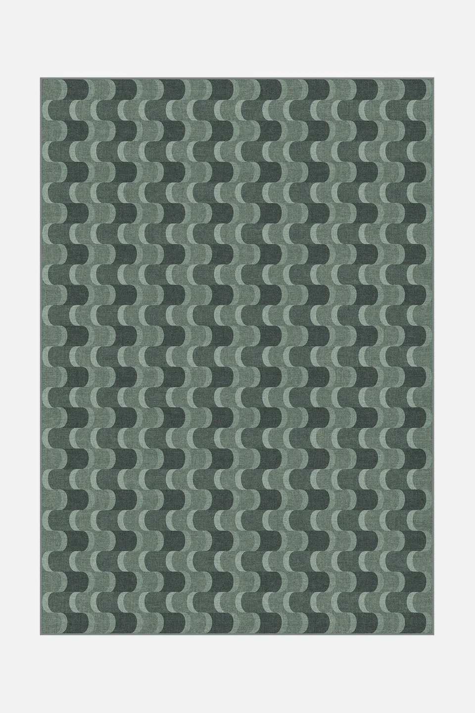 teppana-linea-waldgr-n-teppich-waschbar-gr-n-geometrisch image 1
