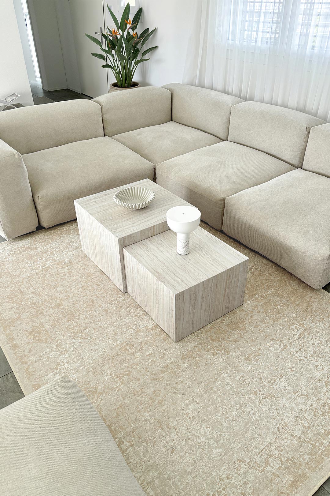 teppana-elsa-mandel-teppich-waschbarer-bestseller-beige-klassisch image 5