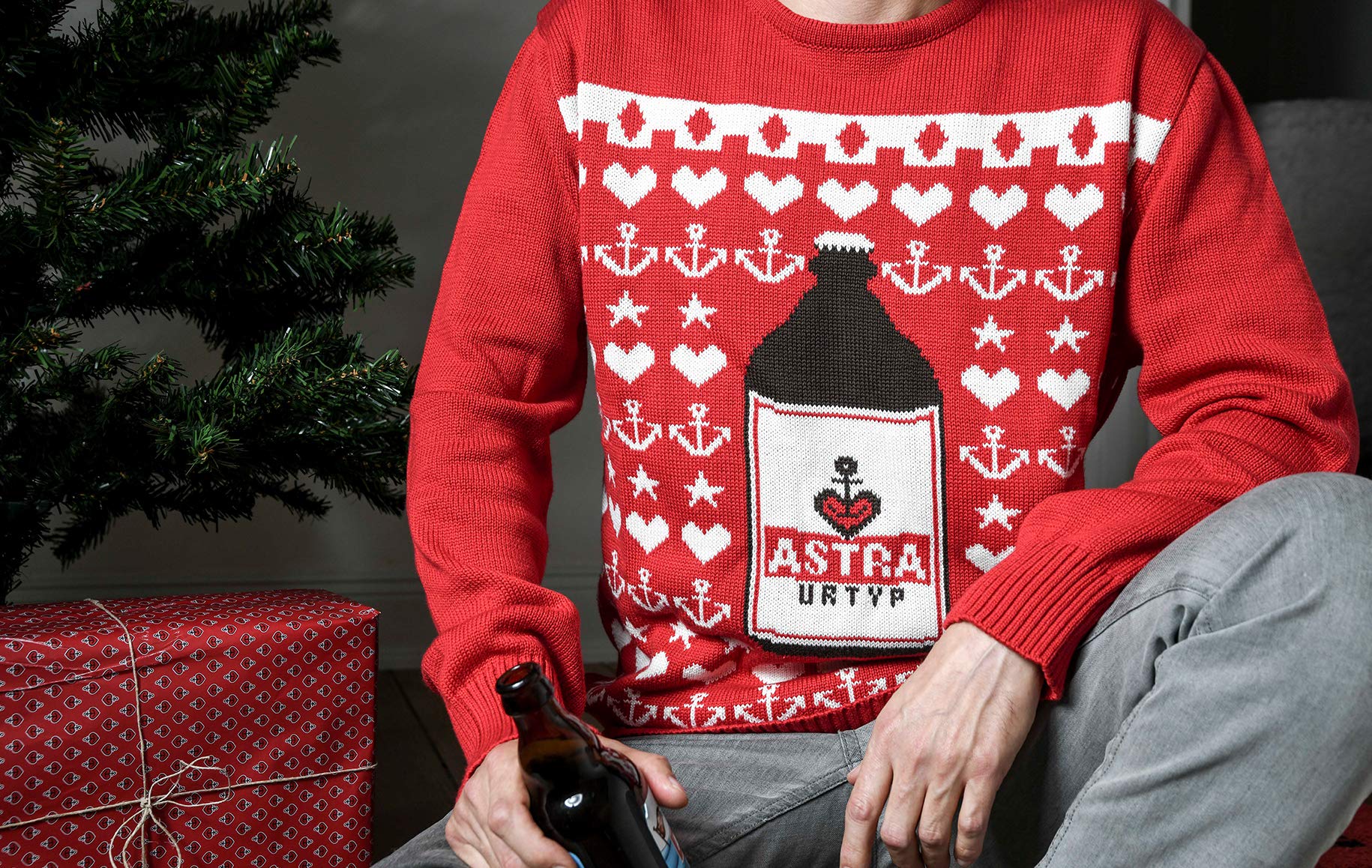 astra-strick-pullover-weihnachtspulli-rot-herren-damen image 2
