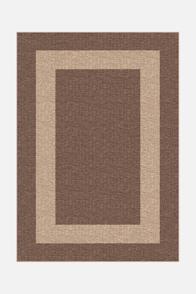 teppana-madison-mokka-jute-haptik-teppich-waschbar-geometrisch image 1
