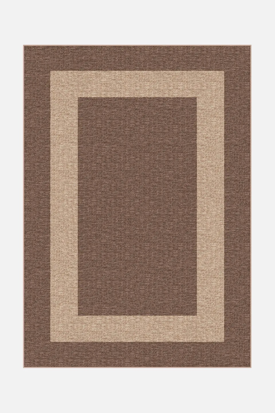 teppana-madison-mokka-jute-haptik-teppich-waschbar-geometrisch image 1