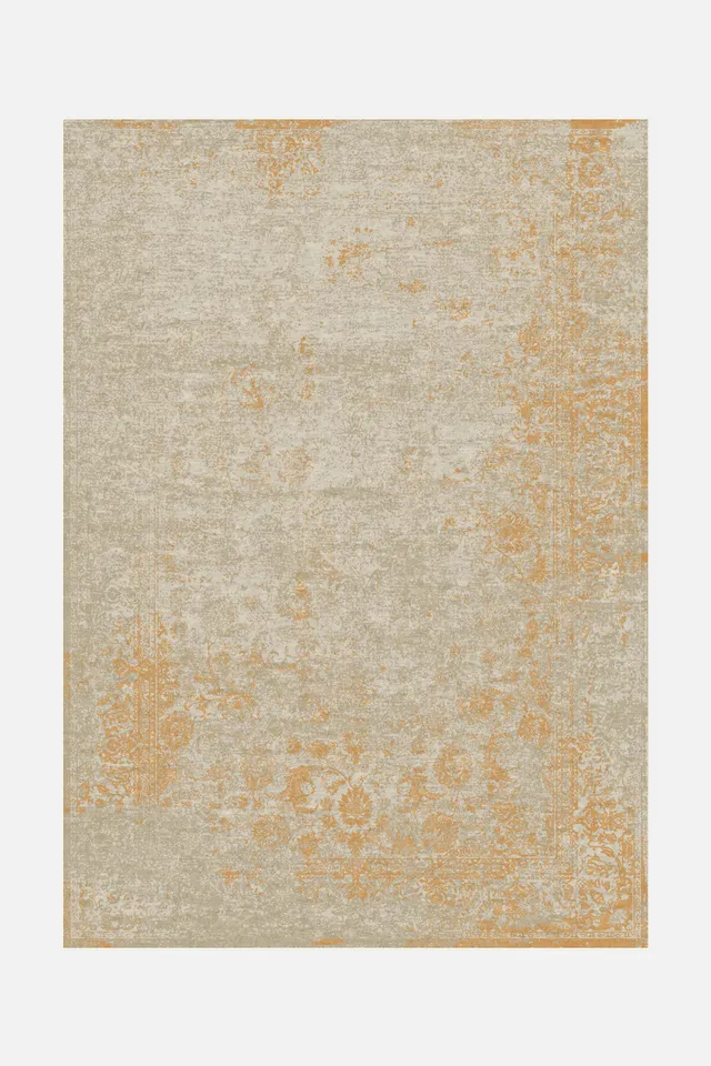 teppana-mio-sonne-teppich-gelb-orange-boho-waschbar image 1