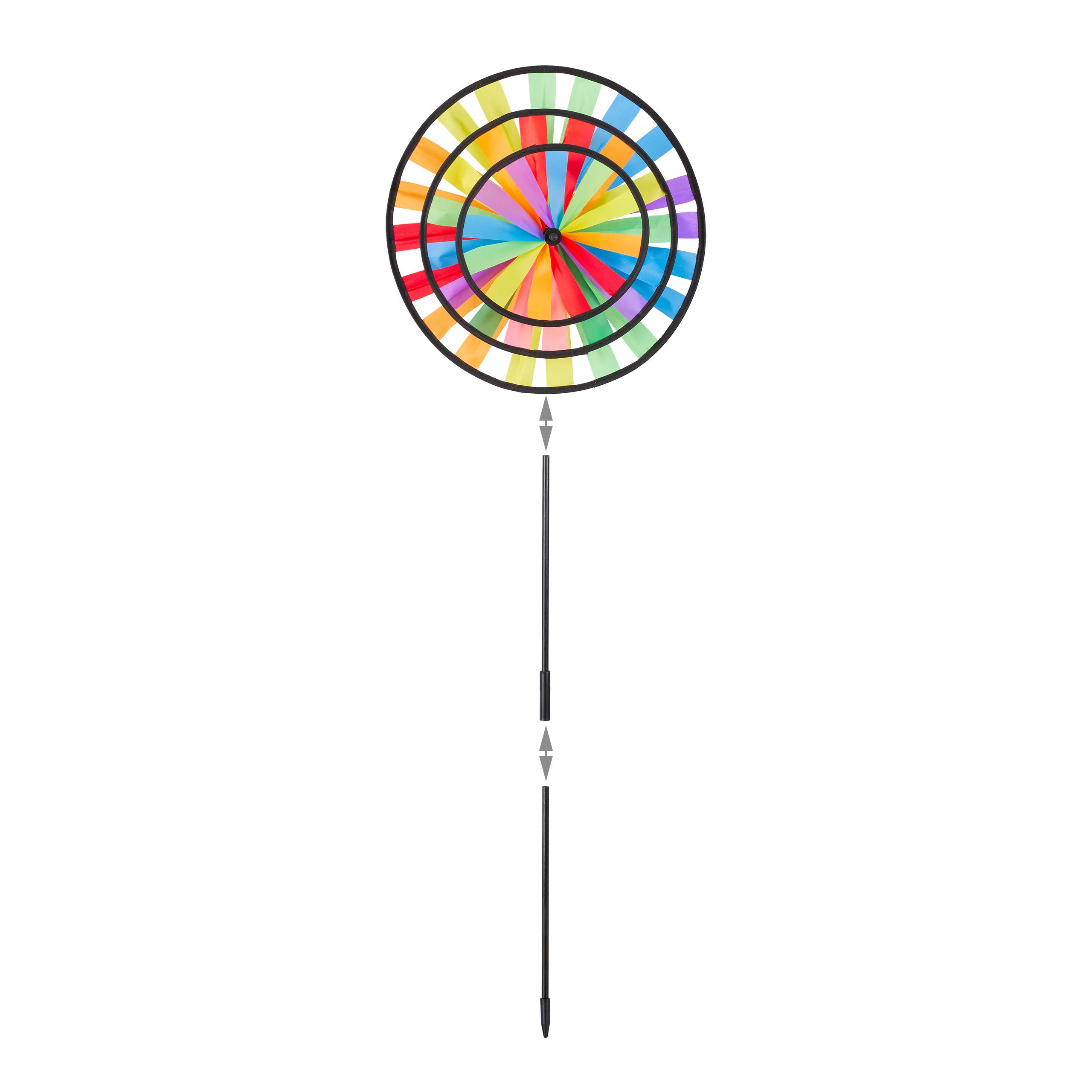 relaxdays-windrad-gartenstecker-regenbogen-design-73-5-cm-bunt image 6