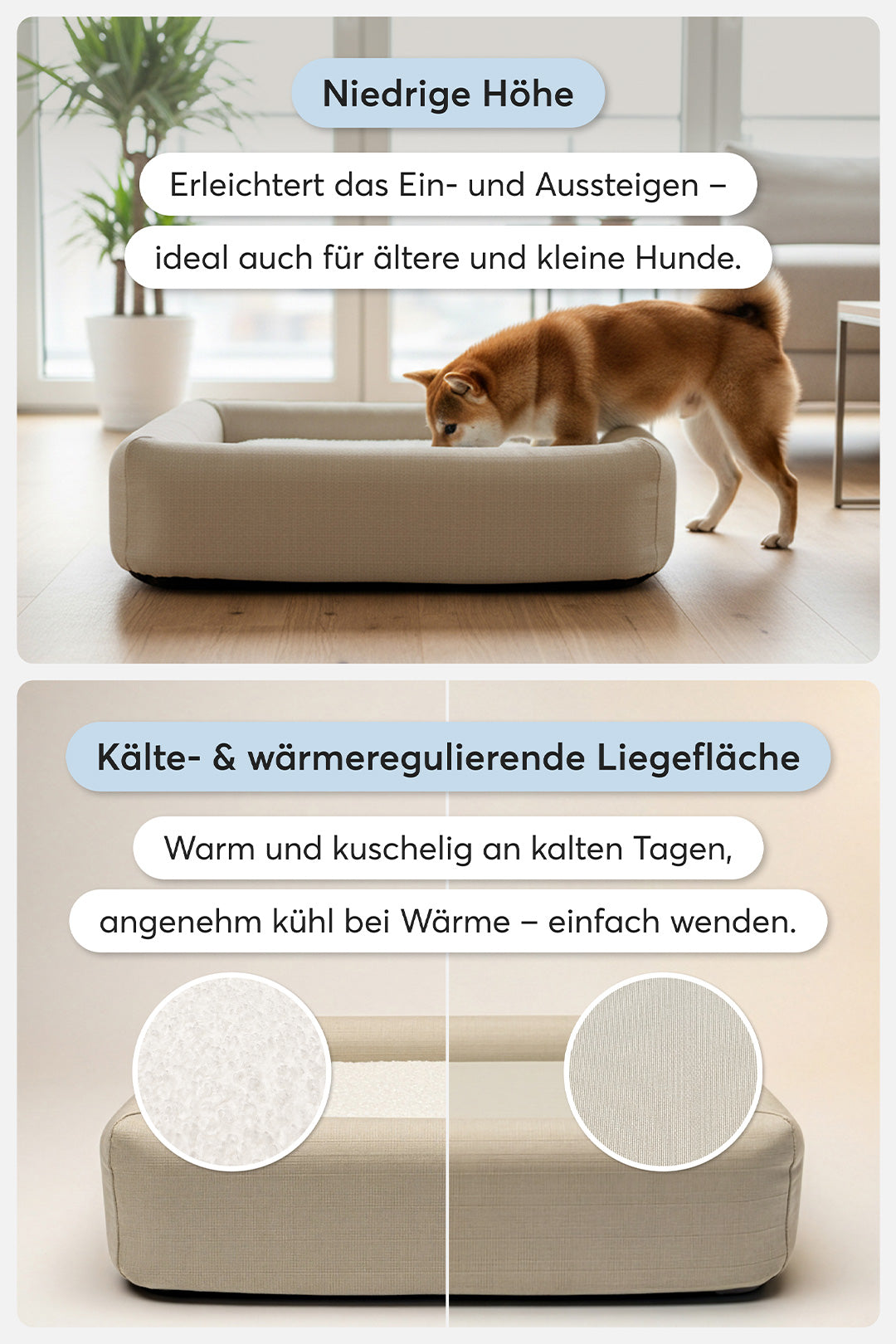teppana-pure-beige-orthop-disches-hundebett-waschbar-memory-foam image 6
