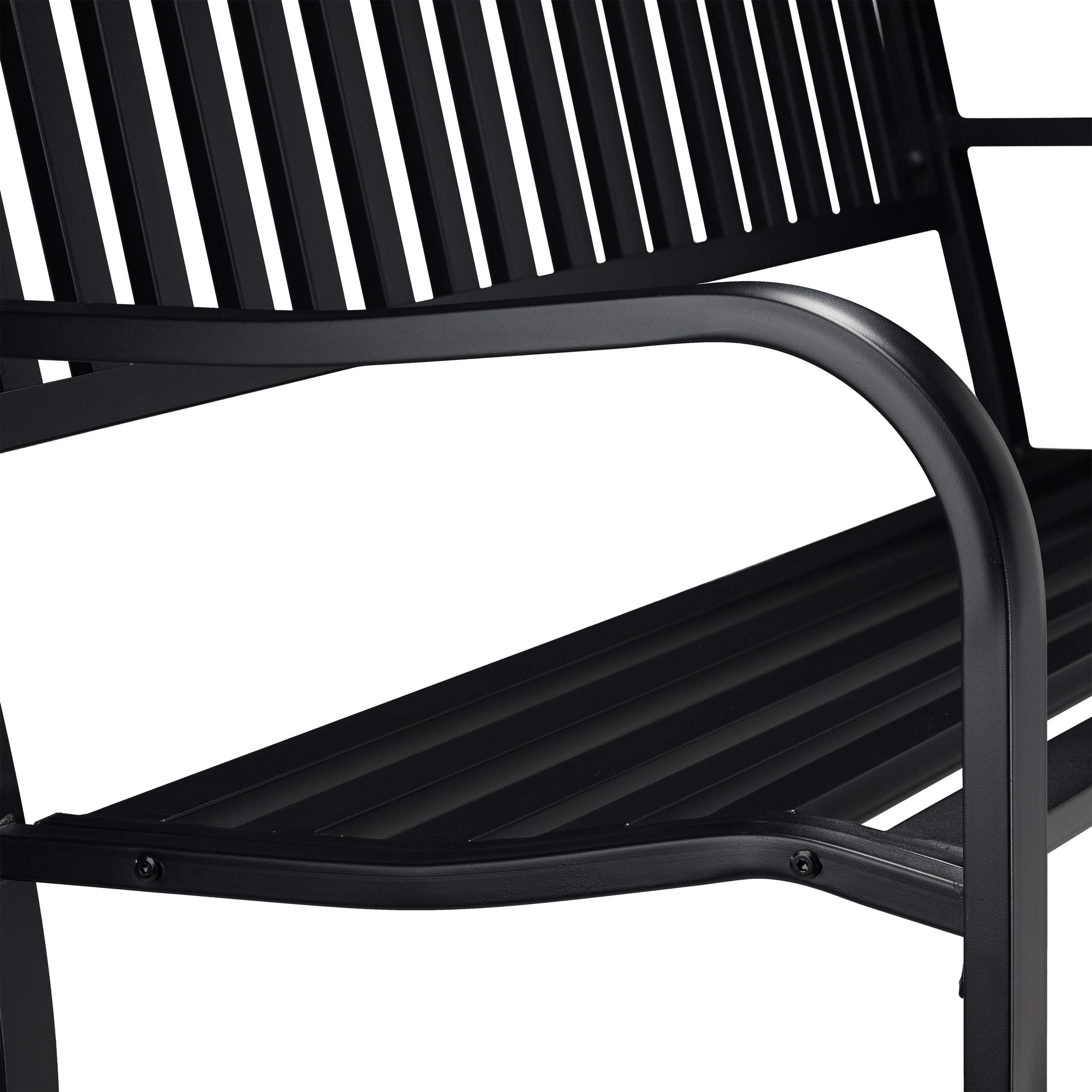 relaxdays-gartenbank-2-sitzer-metallbank-82-x-127-5-x-59-5-cm-schwarz image 6