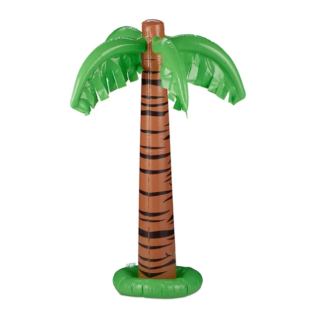 relaxdays-aufblasbare-palme-pool-deko-gr-n-braun-80-cm image 1