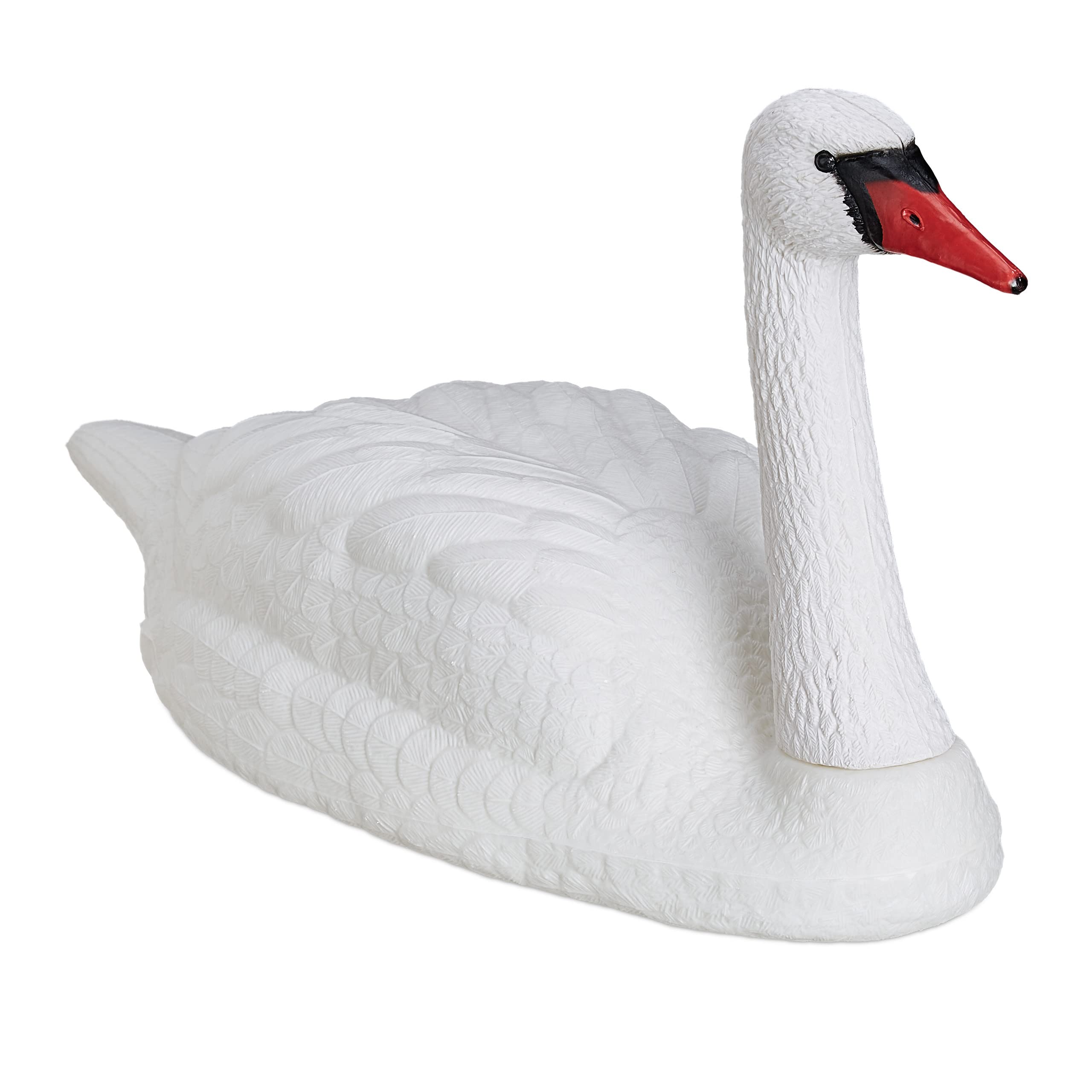 relaxdays-gartendeko-schwan-xxl-schwimmend-kunststoff-wei-42-5-x-81-x-34-cm image 1