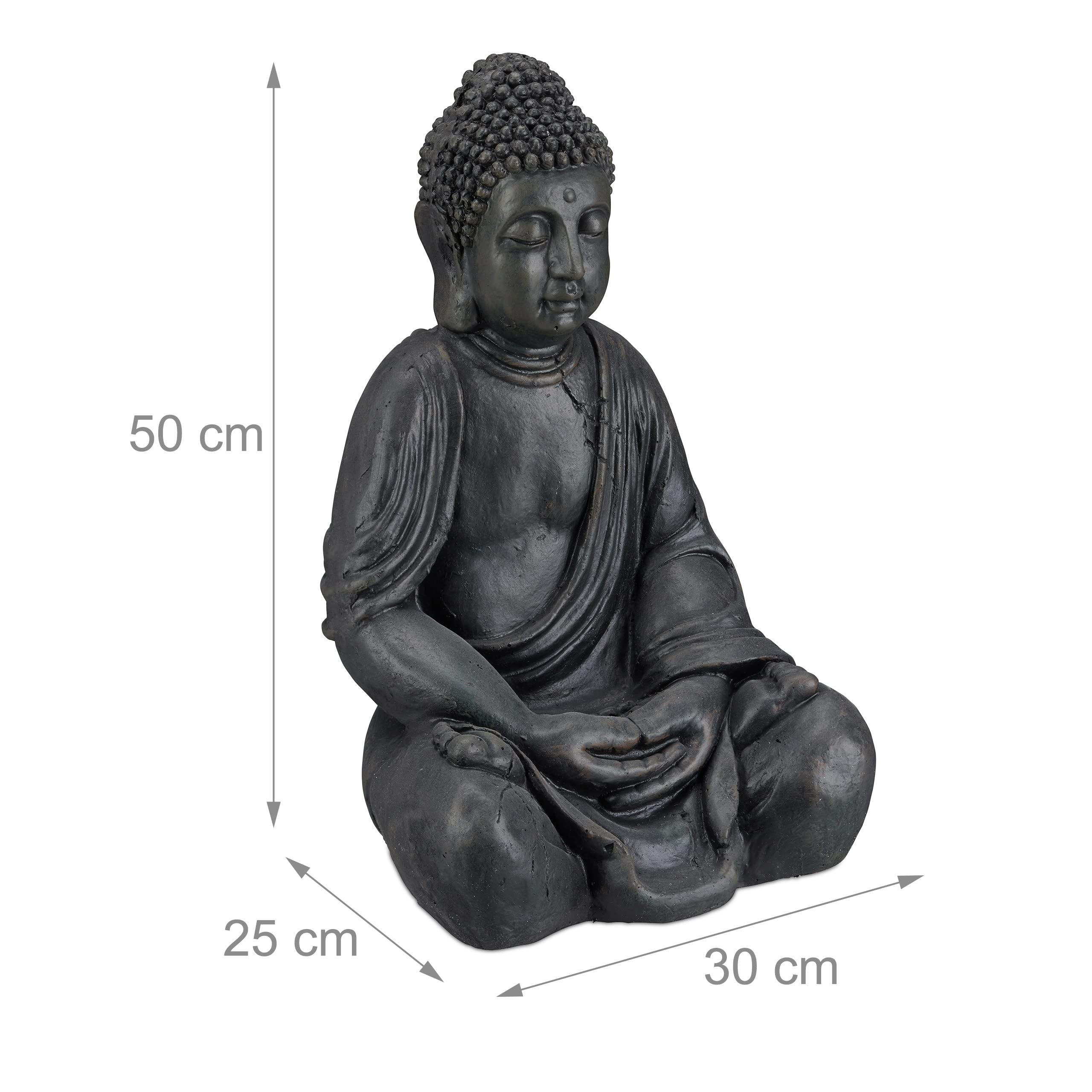 relaxdays-xl-buddha-figur-sitzend-50-cm-dunkelgrau-polyresin-outdoor image 4
