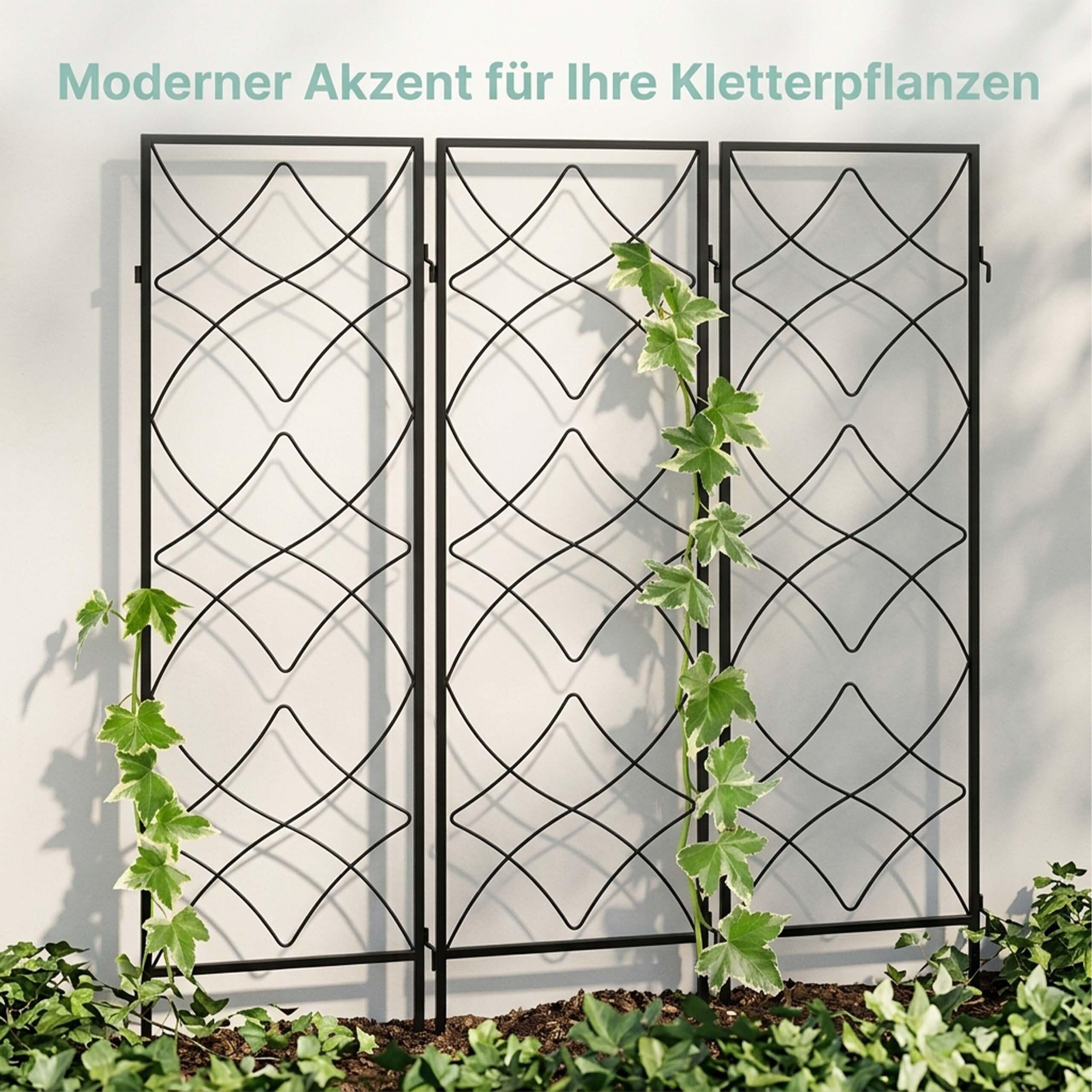relaxdays-rankgitter-metall-3er-set-spalier-rankhilfe-122-x-31-cm-schwarz image 3