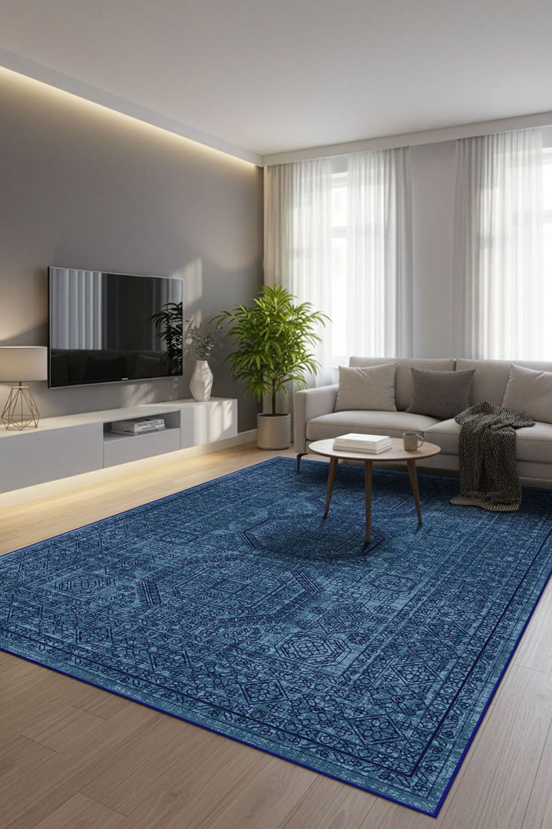 teppana-livia-nacht-teppich-blau-waschbarer-modern-teppich image 4