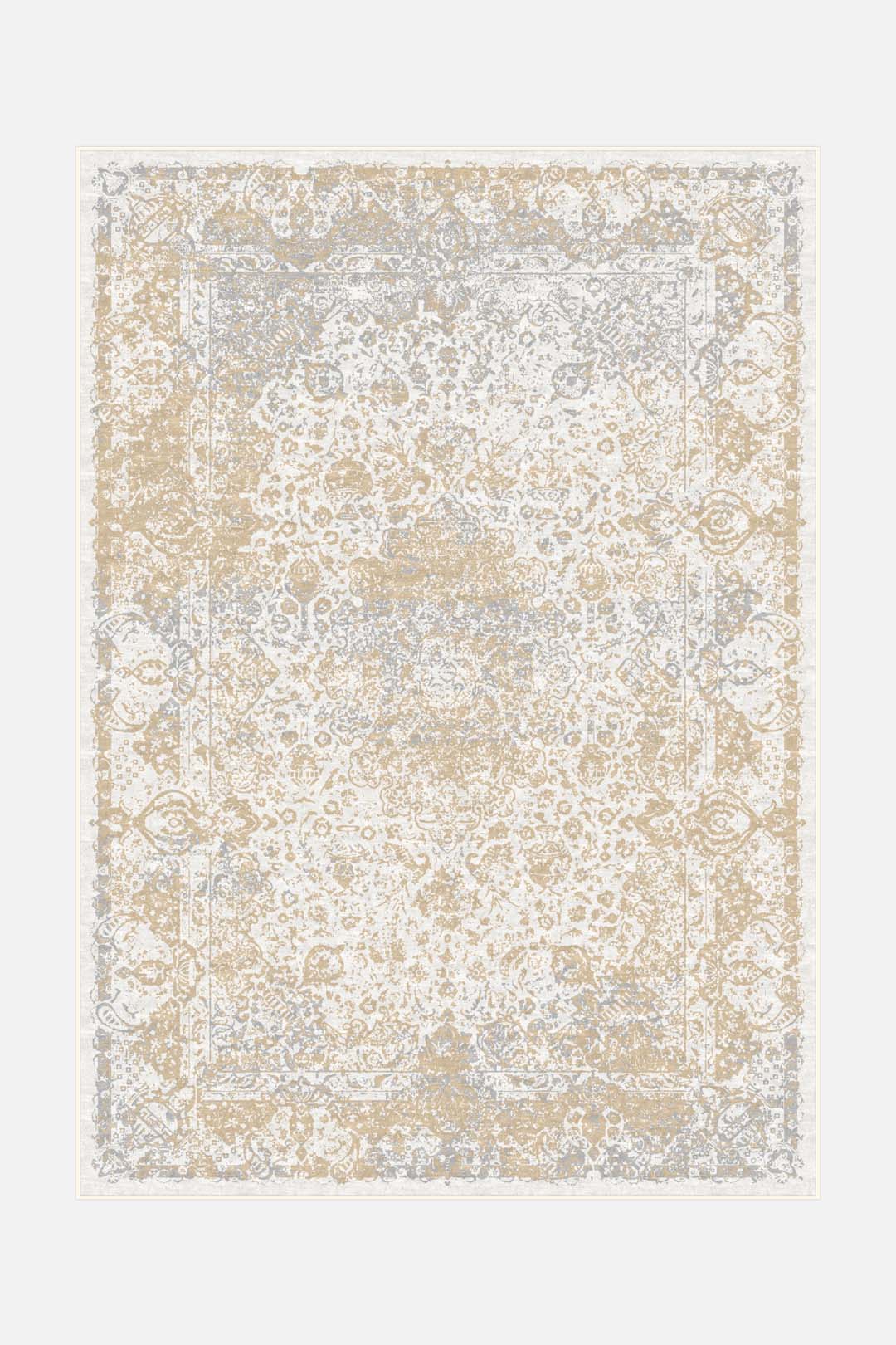 teppana-fiona-creme-teppich-waschbarer-klassik-teppich-beige-grau image 1