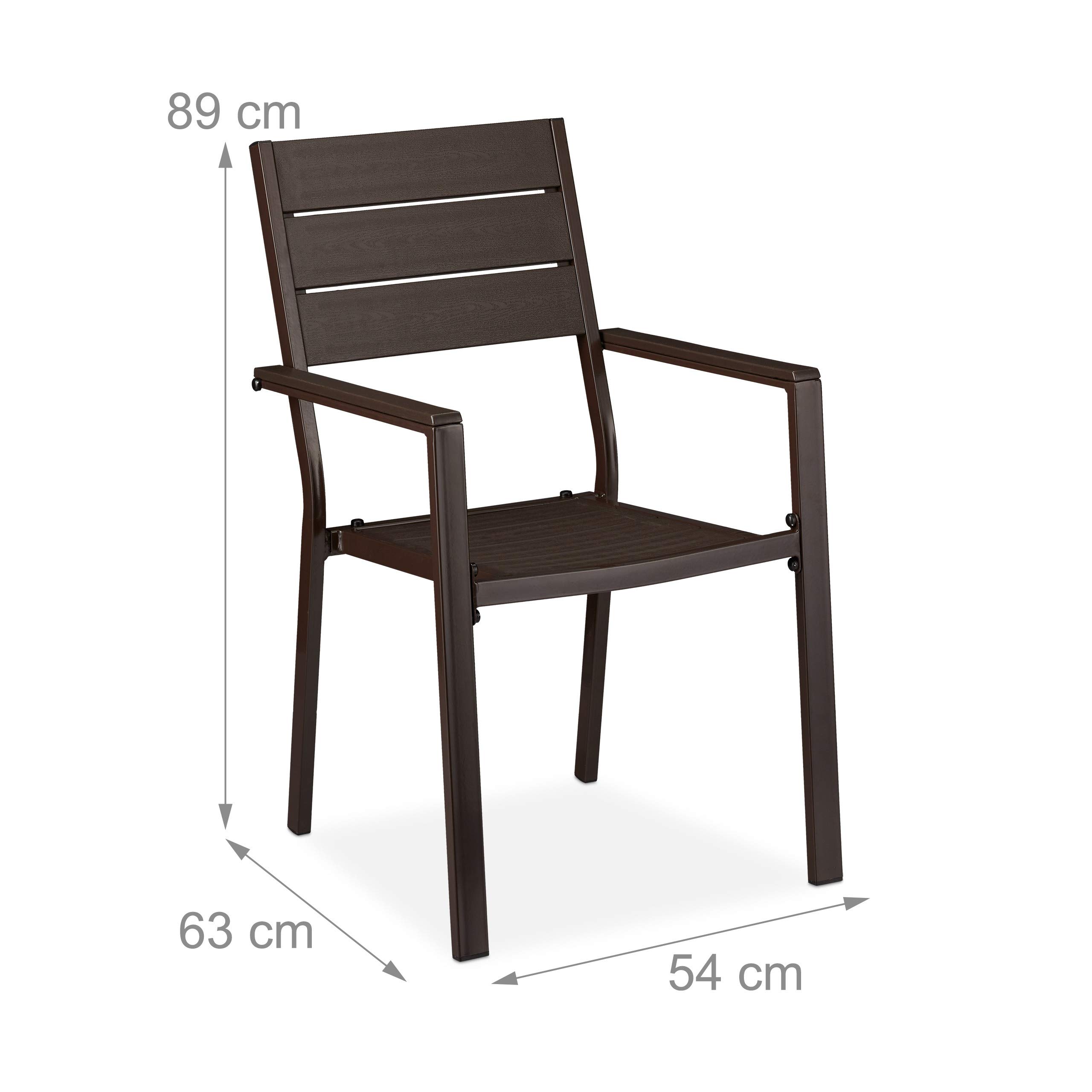 relaxdays-gartenstuhl-2er-set-holzoptik-wetterfester-balkonstuhl-89-x-54-x-63-cm image 3
