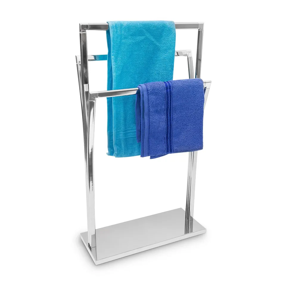 relaxdays-handtuchst-nder-geschwungen-86-x-50-x-20-cm-edelstahl-optik-3-stangen- image 1