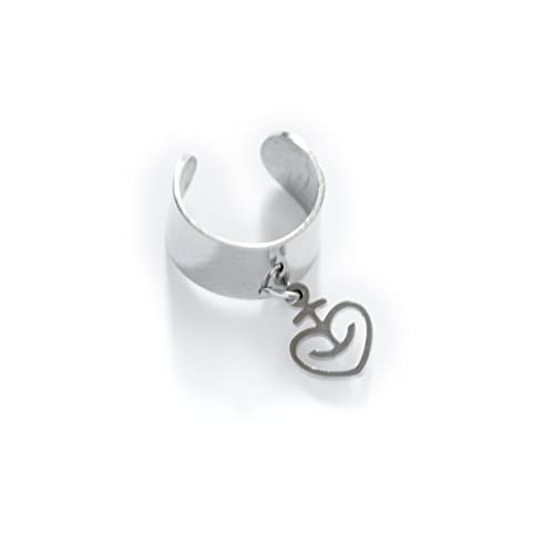 astra-big-ear-cuff-ohrklemme-mit-herzanker-anh-nger-aus-edelstahl image 7