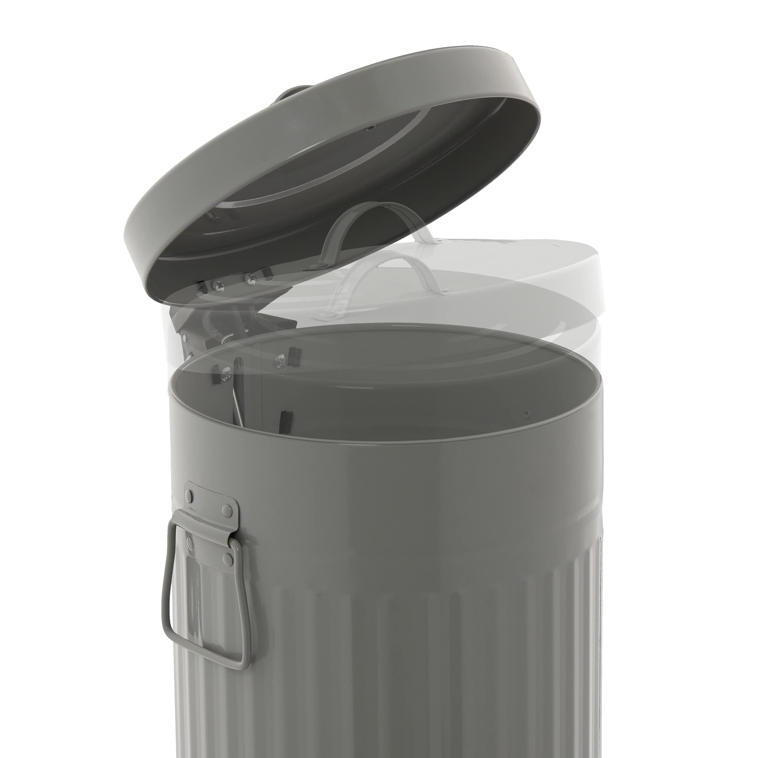 relaxdays-kosmetikeimer-7-liter-mit-absenkautomatik-treteimer-hellgrau image 7