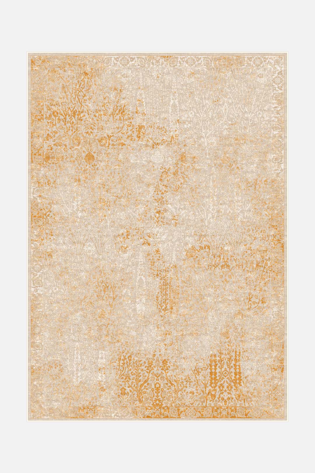 teppana-helene-bernstein-teppich-waschbarer-indoor-teppich-beige-natur-gelb-oran image 1