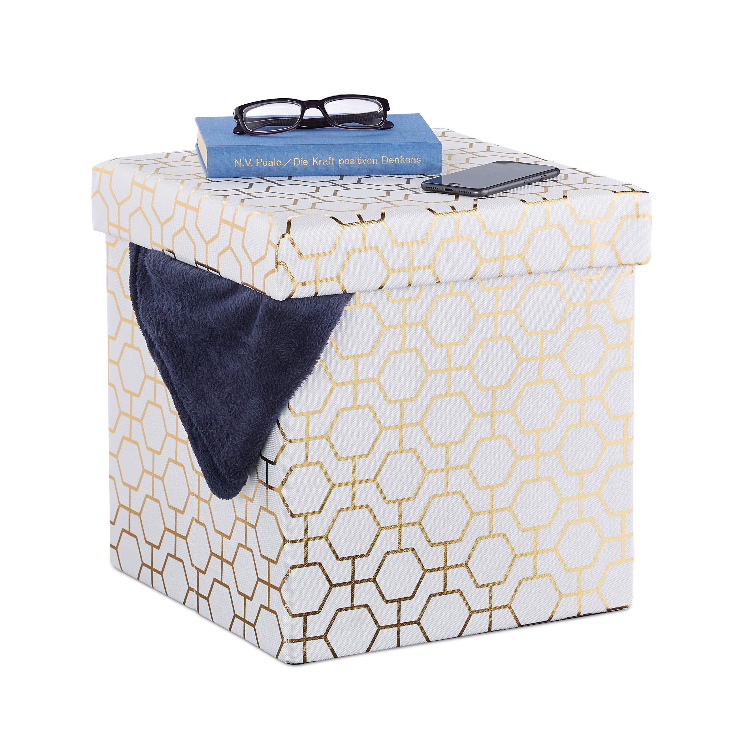 relaxdays-sitzw-rfel-faltbar-38x38x38-cm-wei-gold-40l image 1