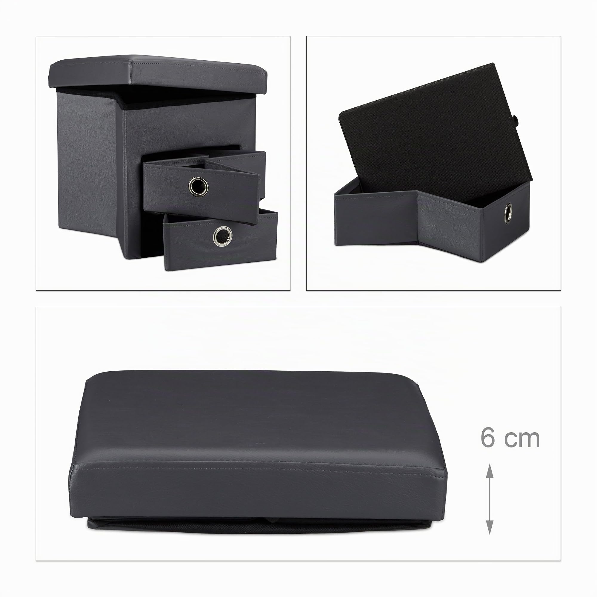relaxdays-sitzhocker-faltbar-kunstleder-grau-38-x-38-x-38-cm-300-kg image 3