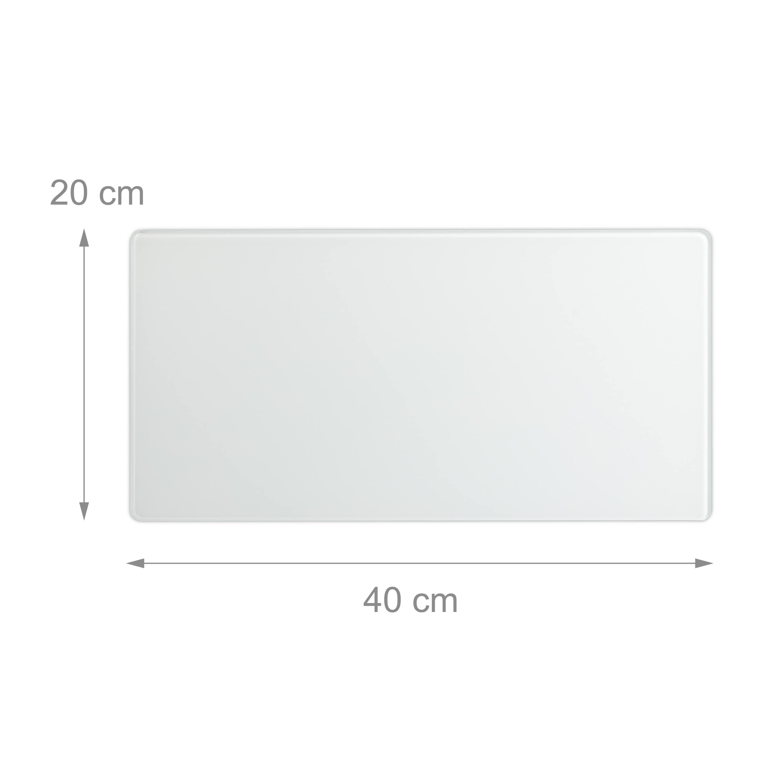 relaxdays-magnettafel-glas-20x40-cm-wei-magnetboard-mit-3-magneten-marker image 4