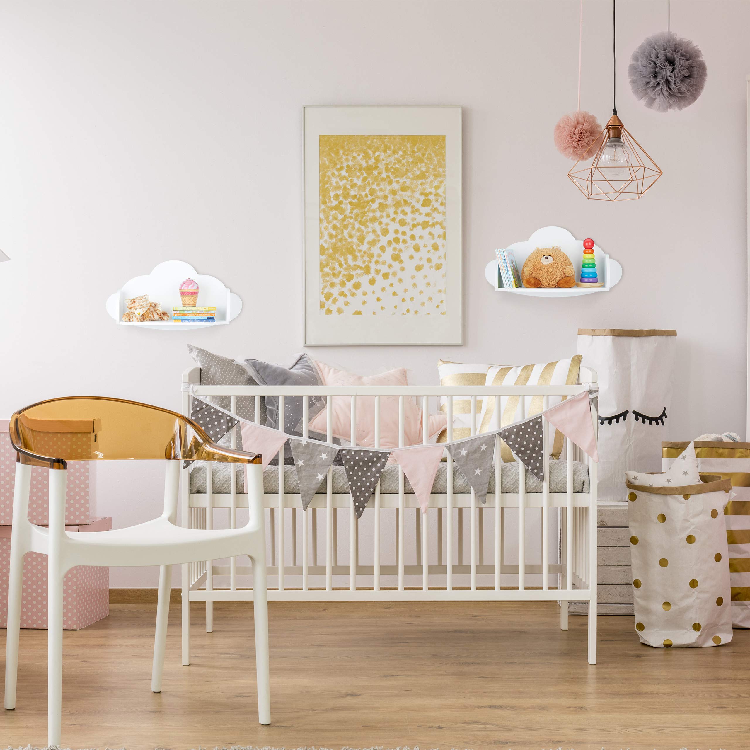 relaxdays-wandregal-wolke-h-ngeregal-kinderzimmer-mdf-wei-31-5-x-60-x-21-cm image 2