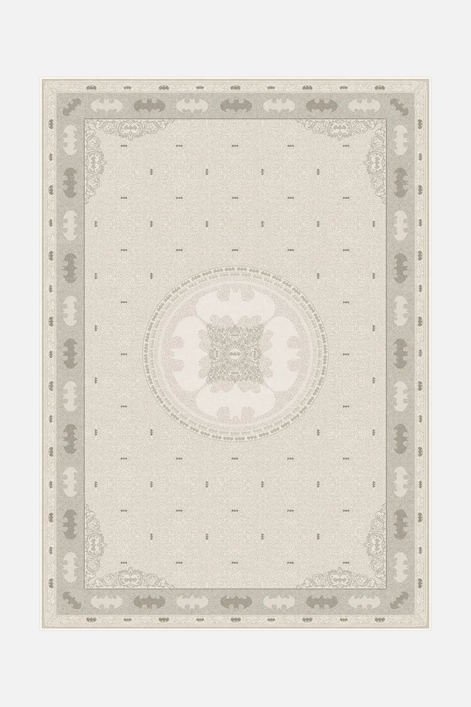teppana-batman-klassik-beige-teppich-waschbarer-kinder-teppich image 1