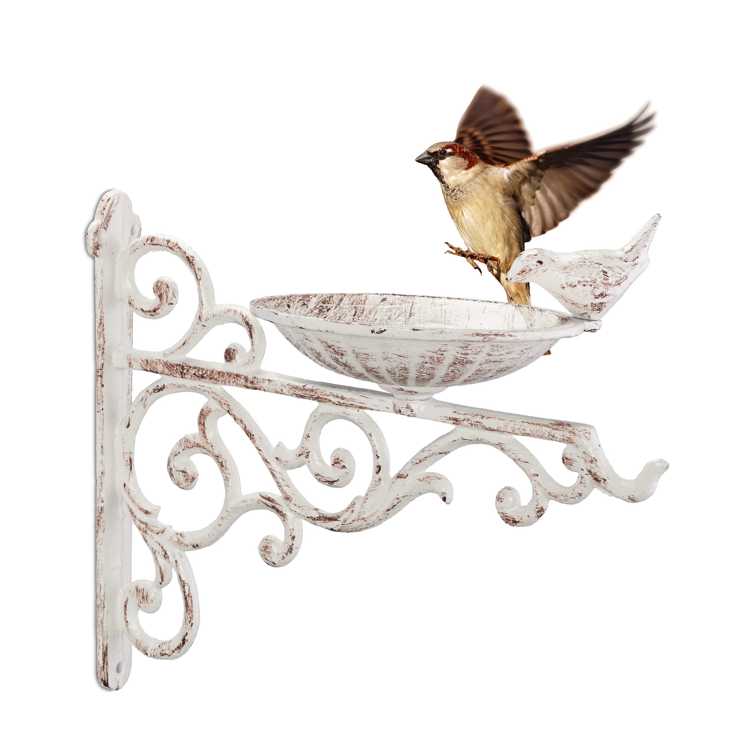 relaxdays-vogeltr-nke-gusseisen-wandmontage-wei image 1