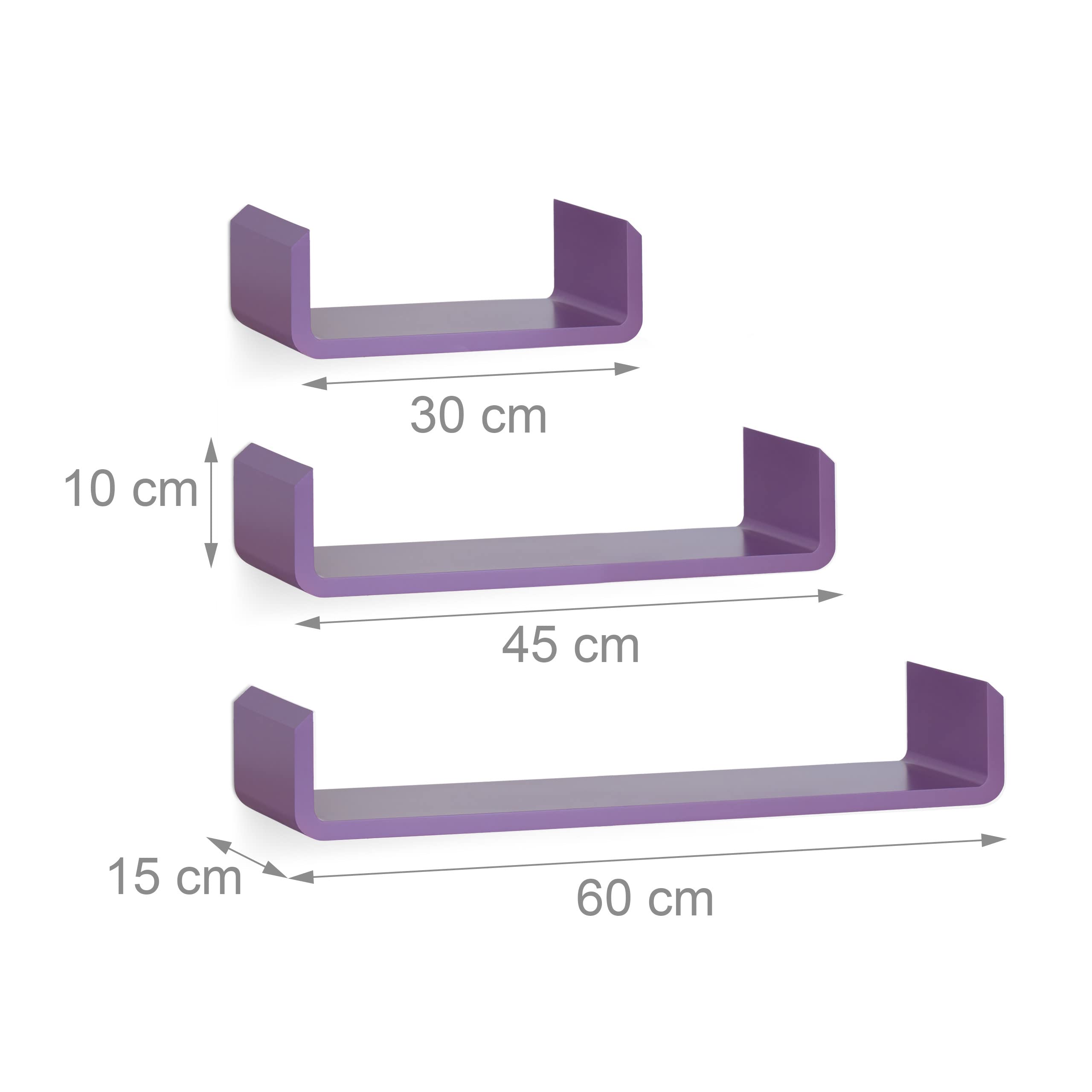 relaxdays-regalbrett-3er-set-u-form-violett-wandboard-mdf-15-x-60-x-10-cm image 3