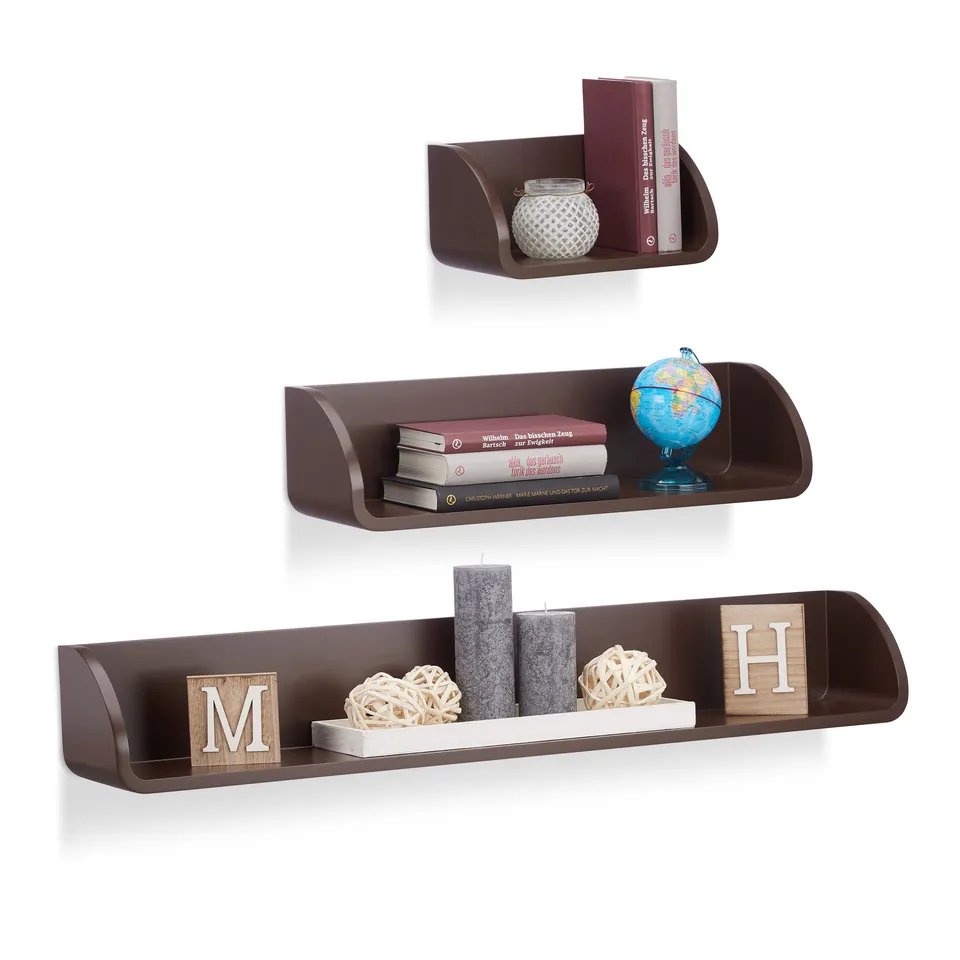 relaxdays-wandregal-3er-set-17cm-tiefe-braun image 1