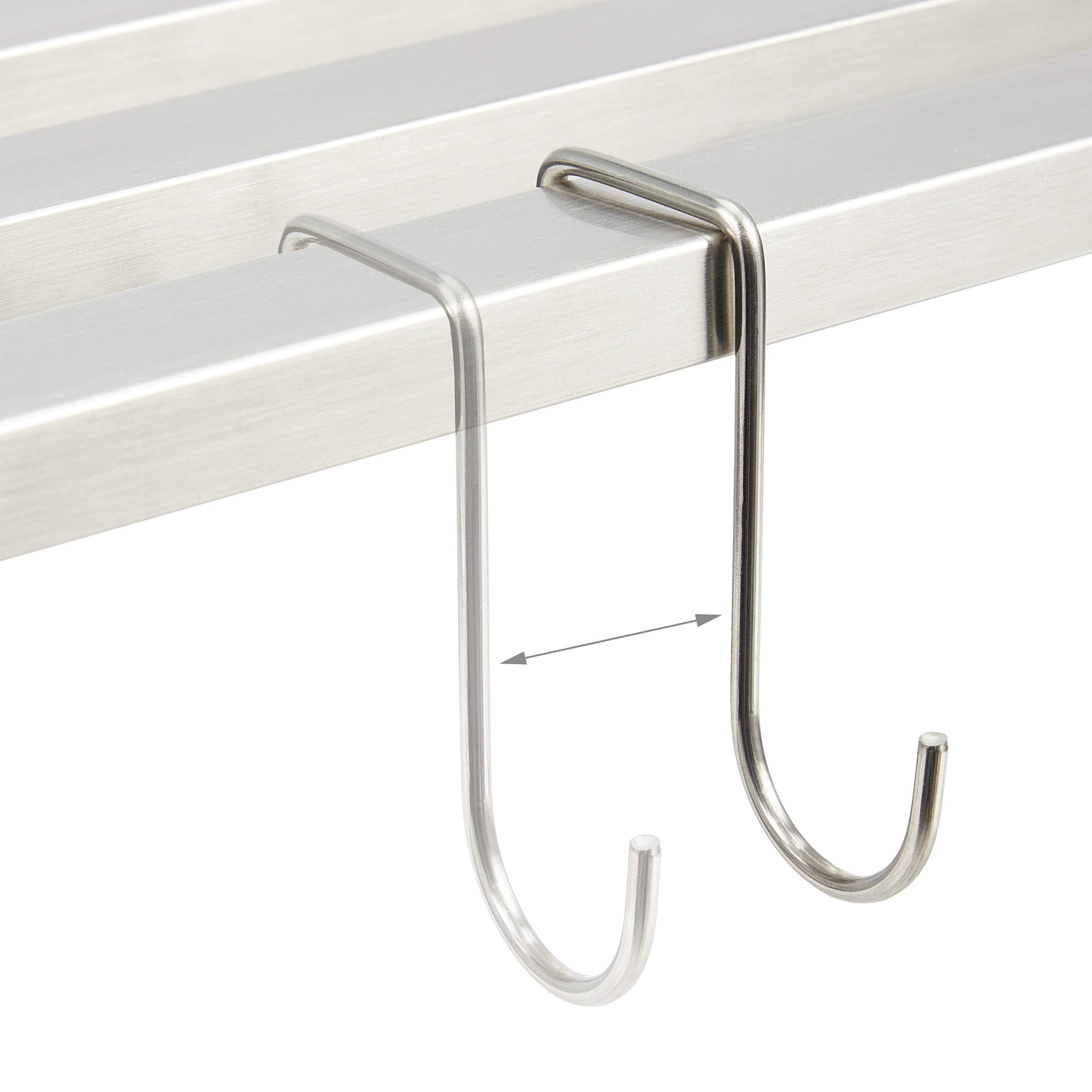 relaxdays-wandregal-edelstahl-6-haken-24-cm-tief-silber image 6