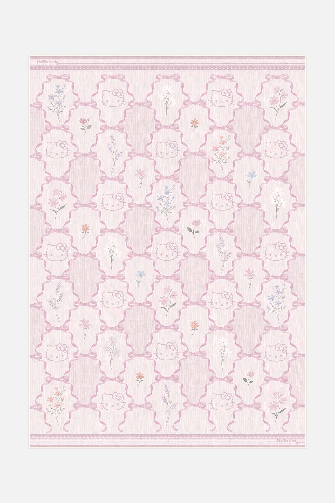 teppana-hello-kitty-schleife-sakura-waschbarer-teppich image 1