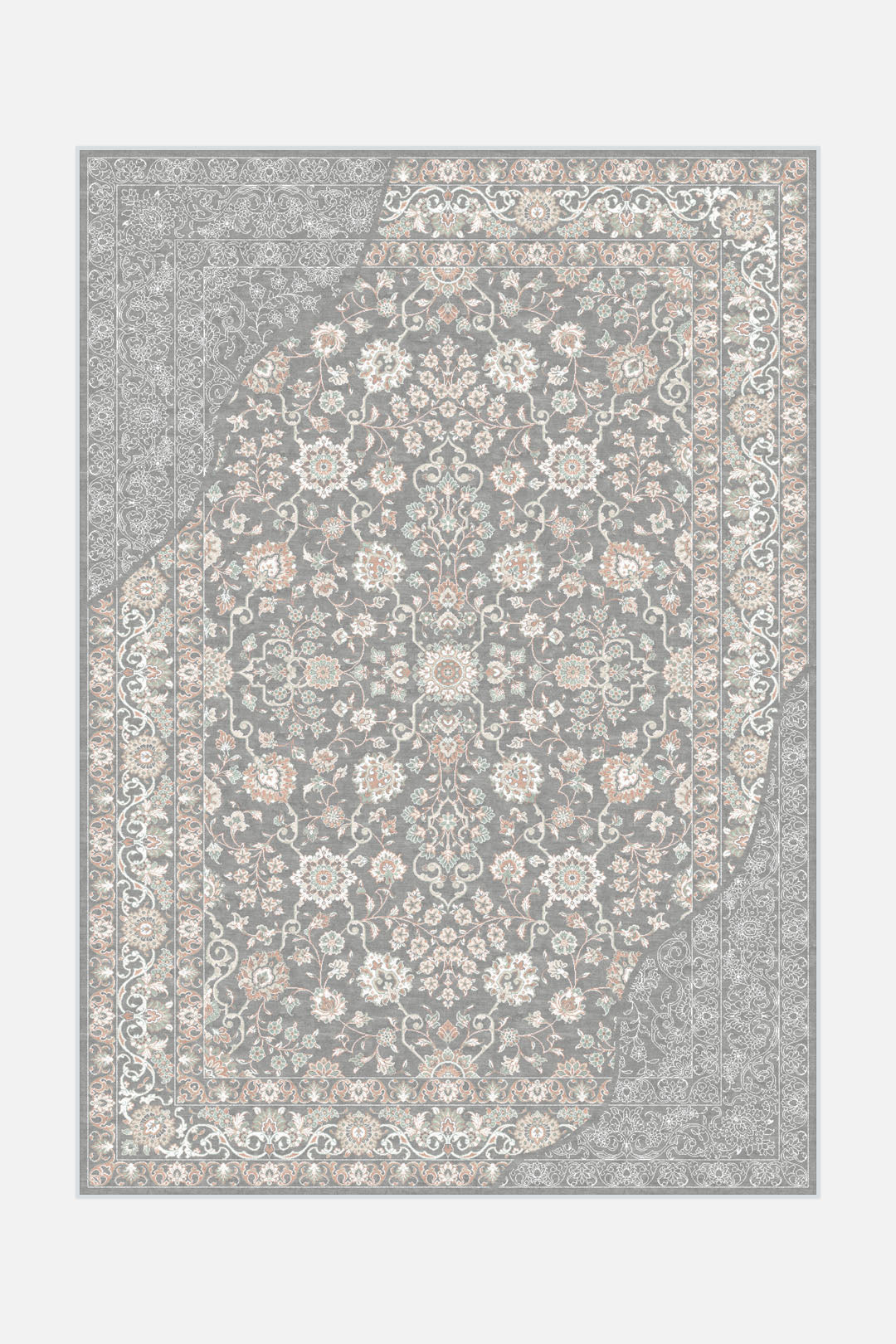 teppana-finja-hellgrau-teppich-modern-waschbar image 1