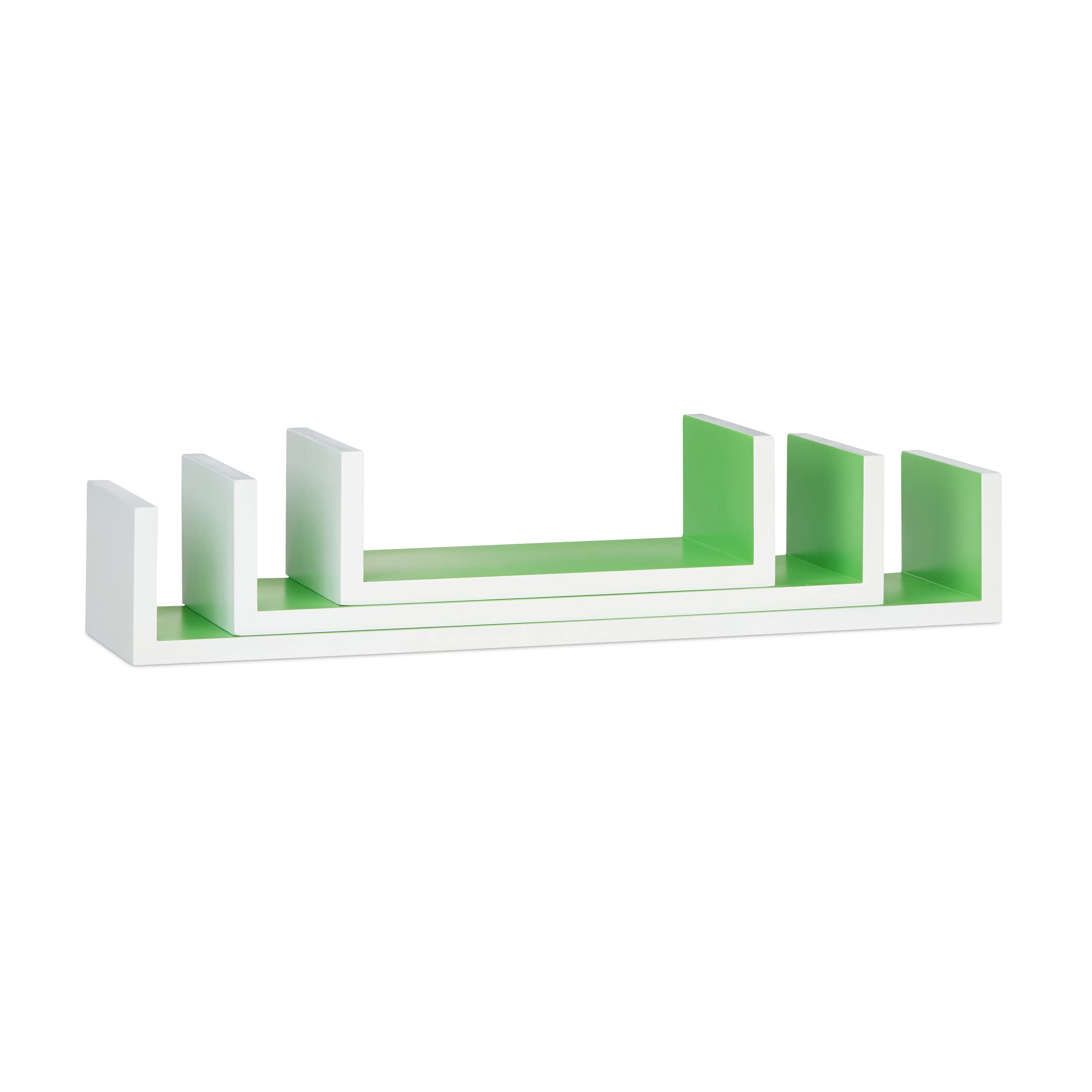 relaxdays-wandregal-3er-set-u-form-schweberegal-wei-gr-n image 4