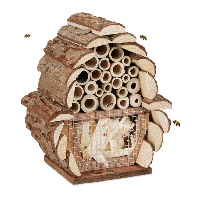 relaxdays-insektenhotel-nisthilfe-f-r-bienen-hummeln-florfliegen-20-5x17-5x11-cm image 1