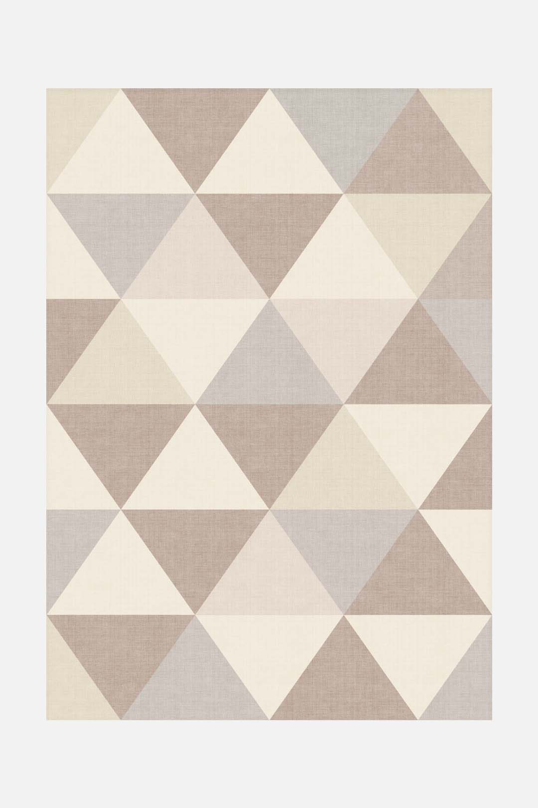teppana-pyramide-sand-waschbarer-teppich-geometrisch image 1