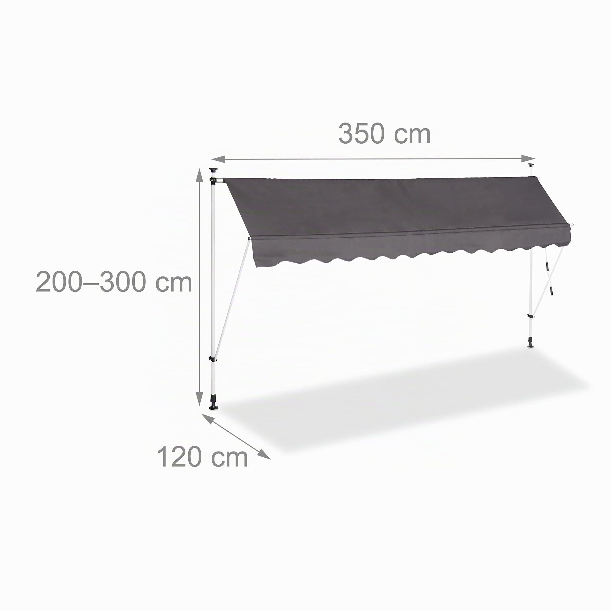 relaxdays-klemmmarkise-350-cm-grau-balkon-sonnenschutz-ohne-bohren-h-henverstell image 4